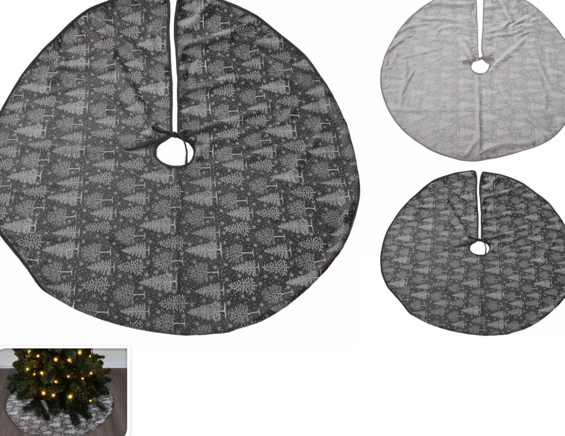 Koopman Kerstboom Rok/Kleed - Diameter 95Cm - 2 Designs Best