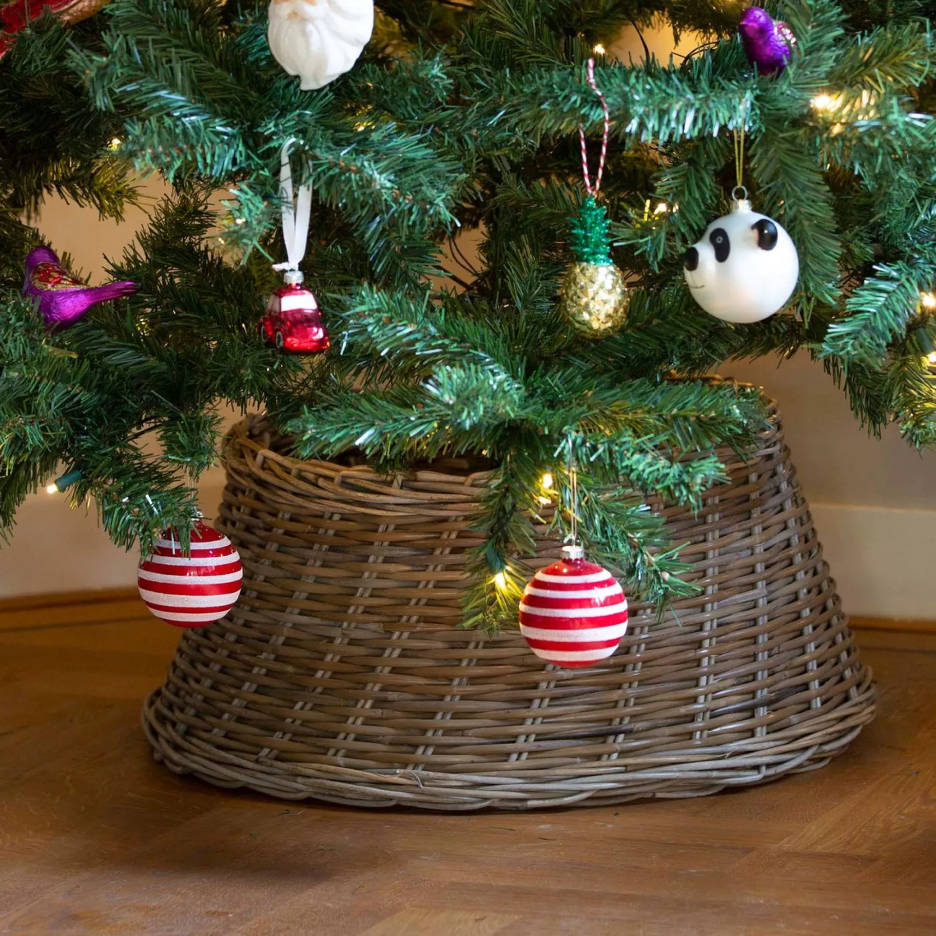 van der Leeden Kerstboomhuls Rotan Naturel Fashion