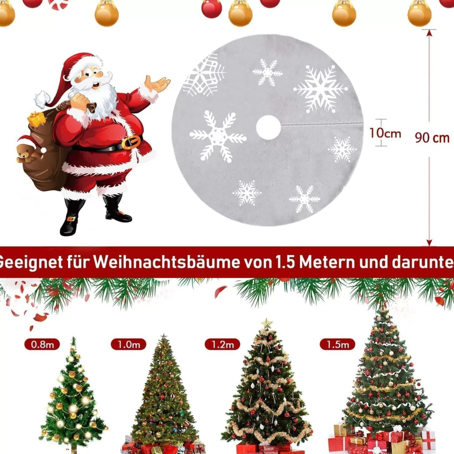 Merkloos Kerstboomrok - Kerstboomkleed – Luxe Kerstboomrok Flash Sale