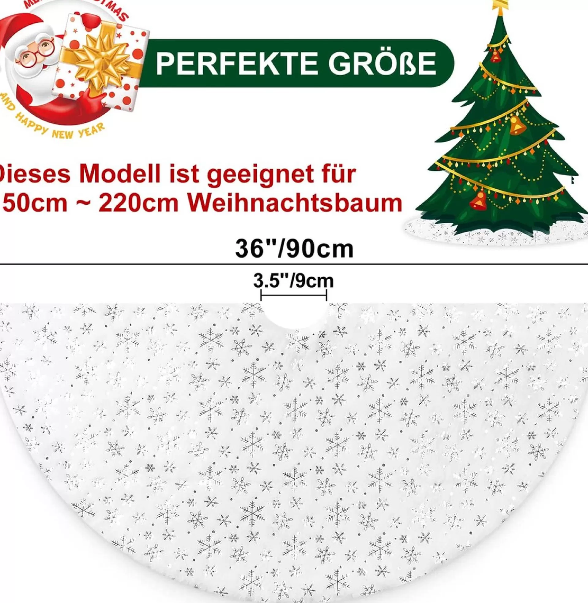 Merkloos Kerstboomrok - Kerstboomkleed – Luxe Kerstboomrok Flash Sale