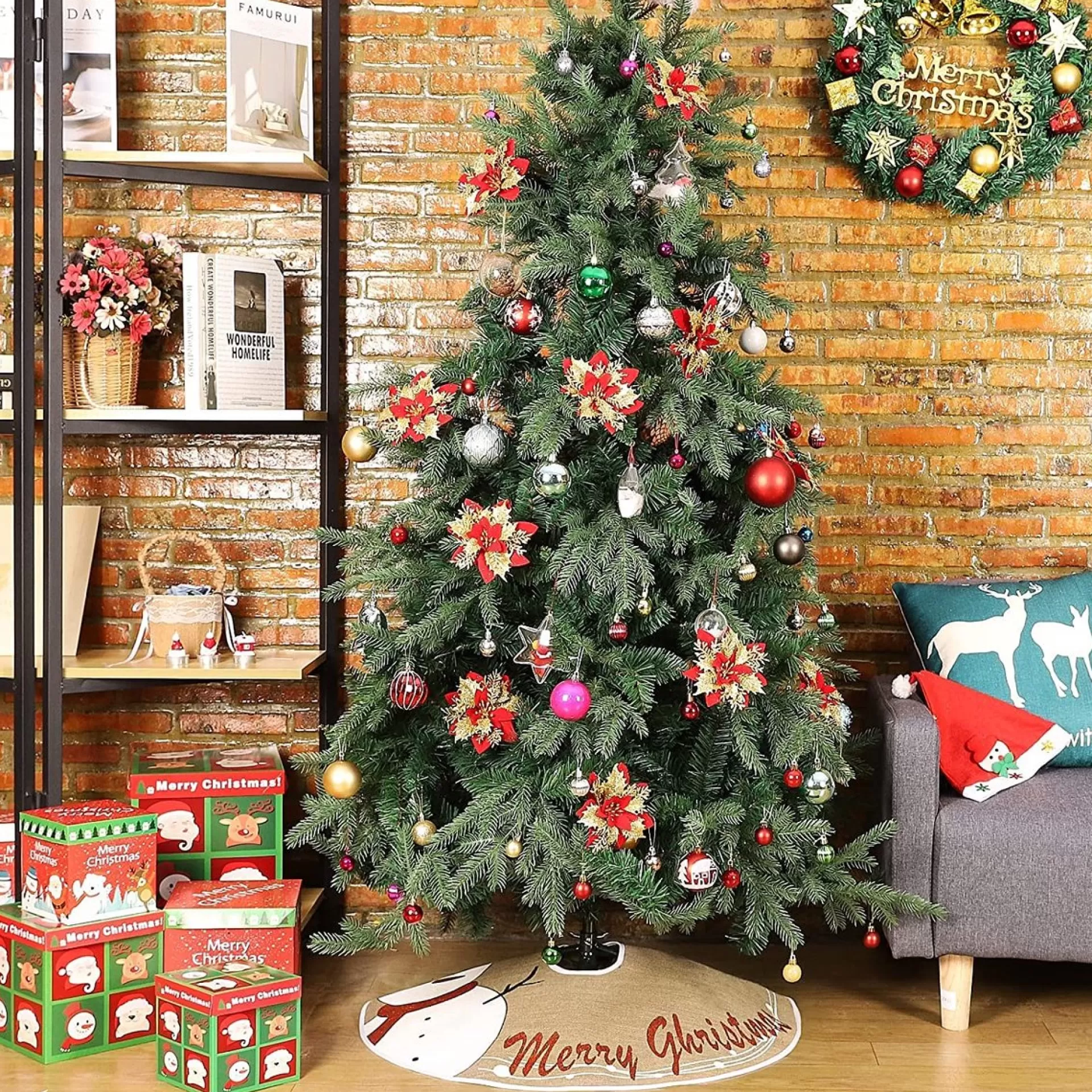 Merkloos Kerstboomrok - Kerstboomkleed – Luxe Kerstboomrok Shop