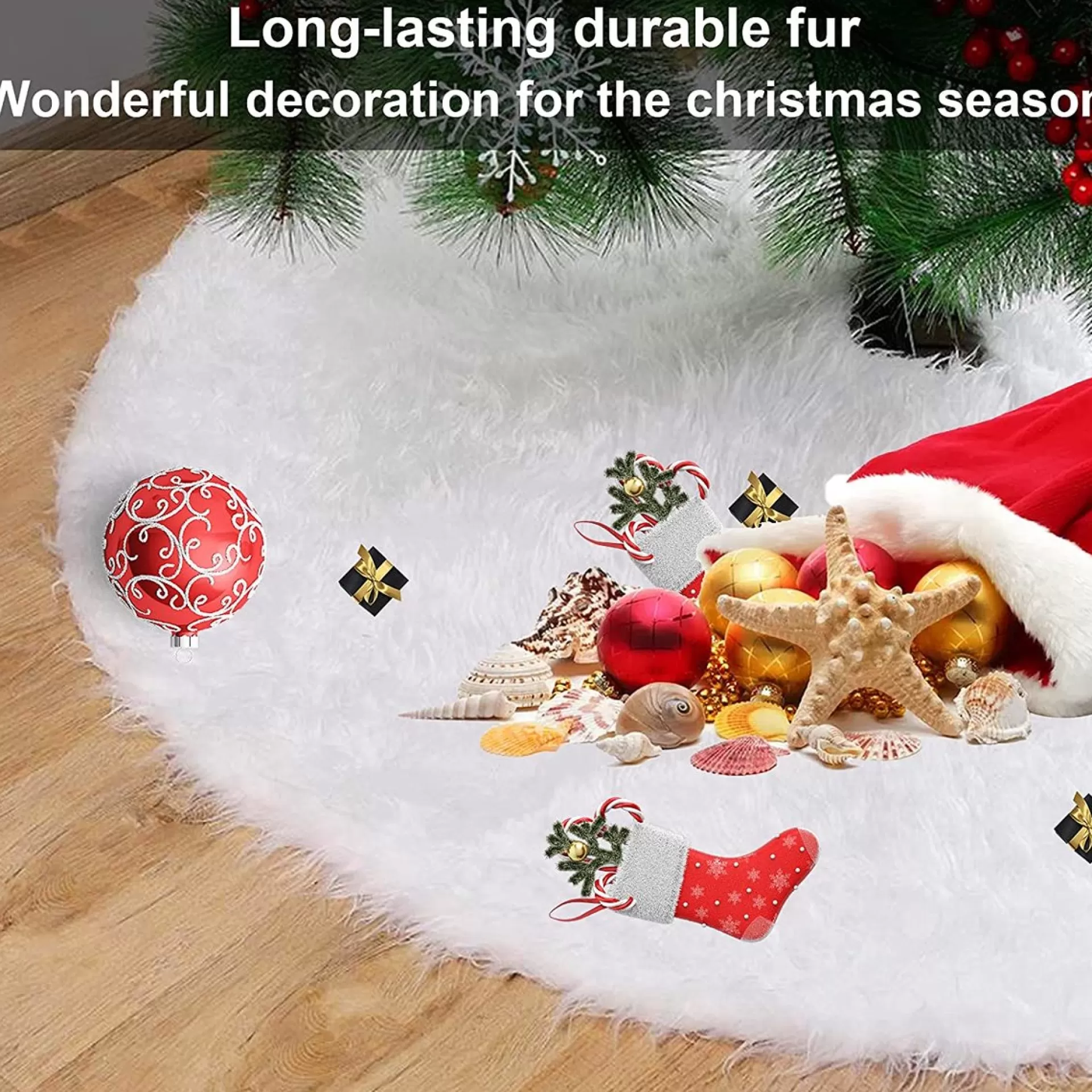 Merkloos Kerstboomrok - Kerstboomkleed – Luxe Kerstboomrok Clearance