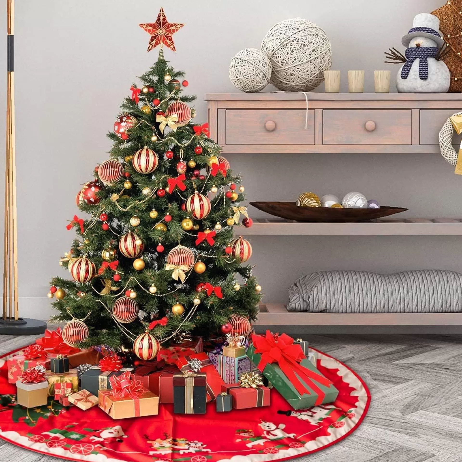 Merkloos Kerstboomrok - Kerstboomkleed – Luxe Kerstboomrok Clearance