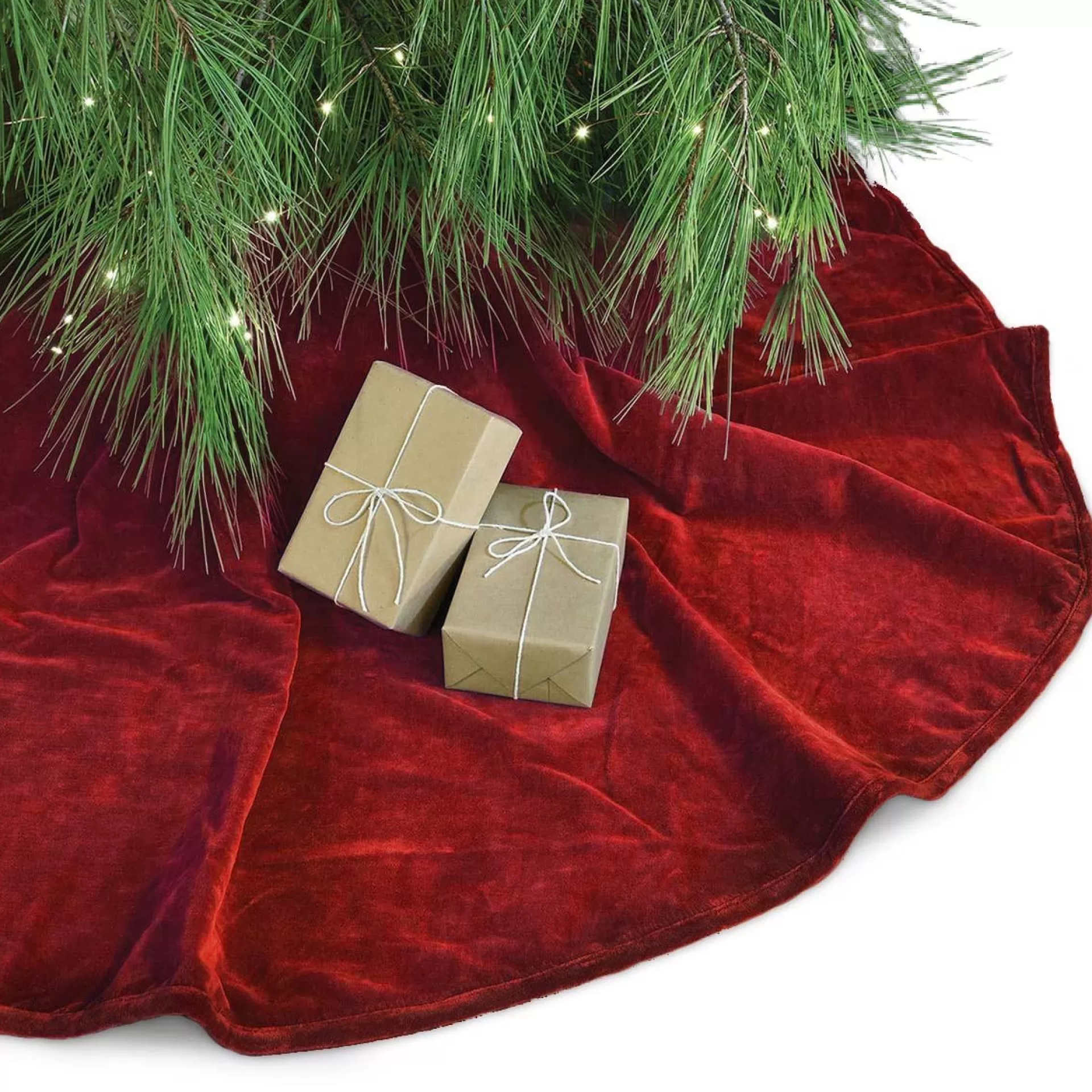 Unique Living Kerstboomrok Velvet - D120 Cm - Polyester - Kerstboomkleed Fashion