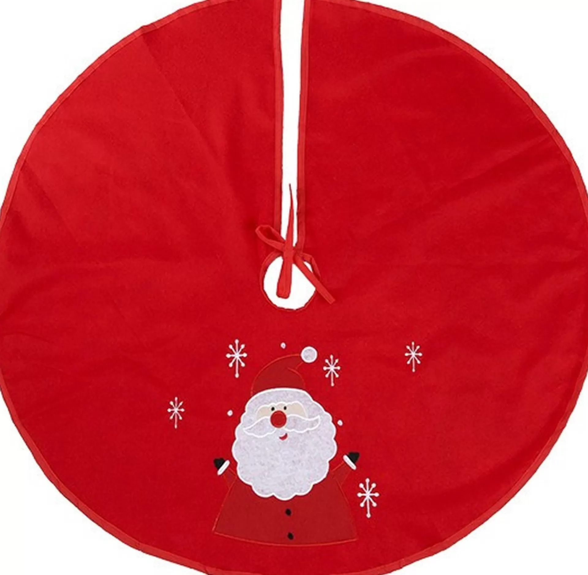 Merkloos Kerstboomrok/Kerstboom Kleed Rood Met Sneeuwpop 90 Cm - Kerstboom Rok/Rokken En Kerstboomkleden Shop