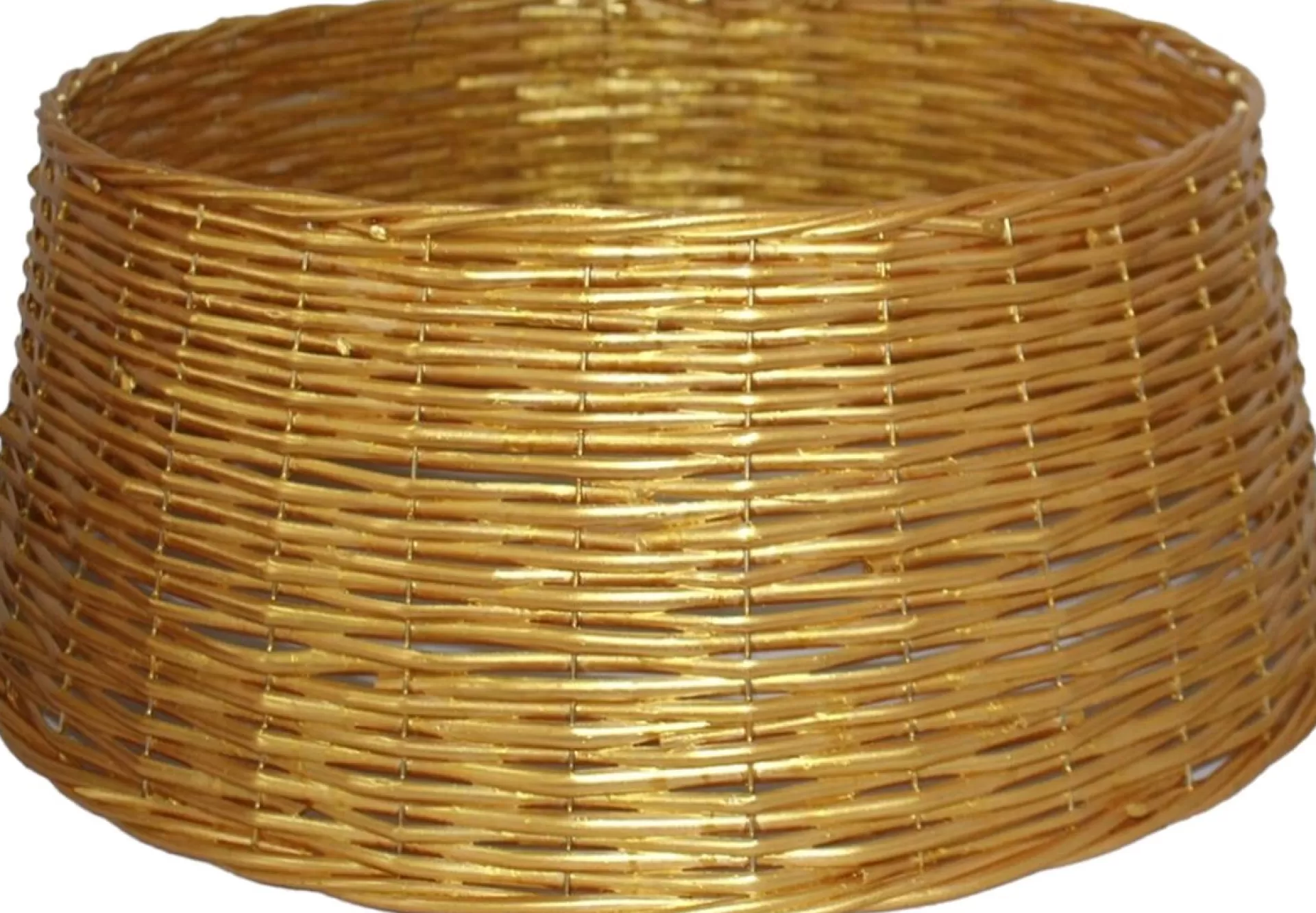 Gerim Kerstboomrok/Kerstboommand Goud Gevlochten D58 Cm En H24 Cm Voor Kerstboom Van 210 Cm Cheap