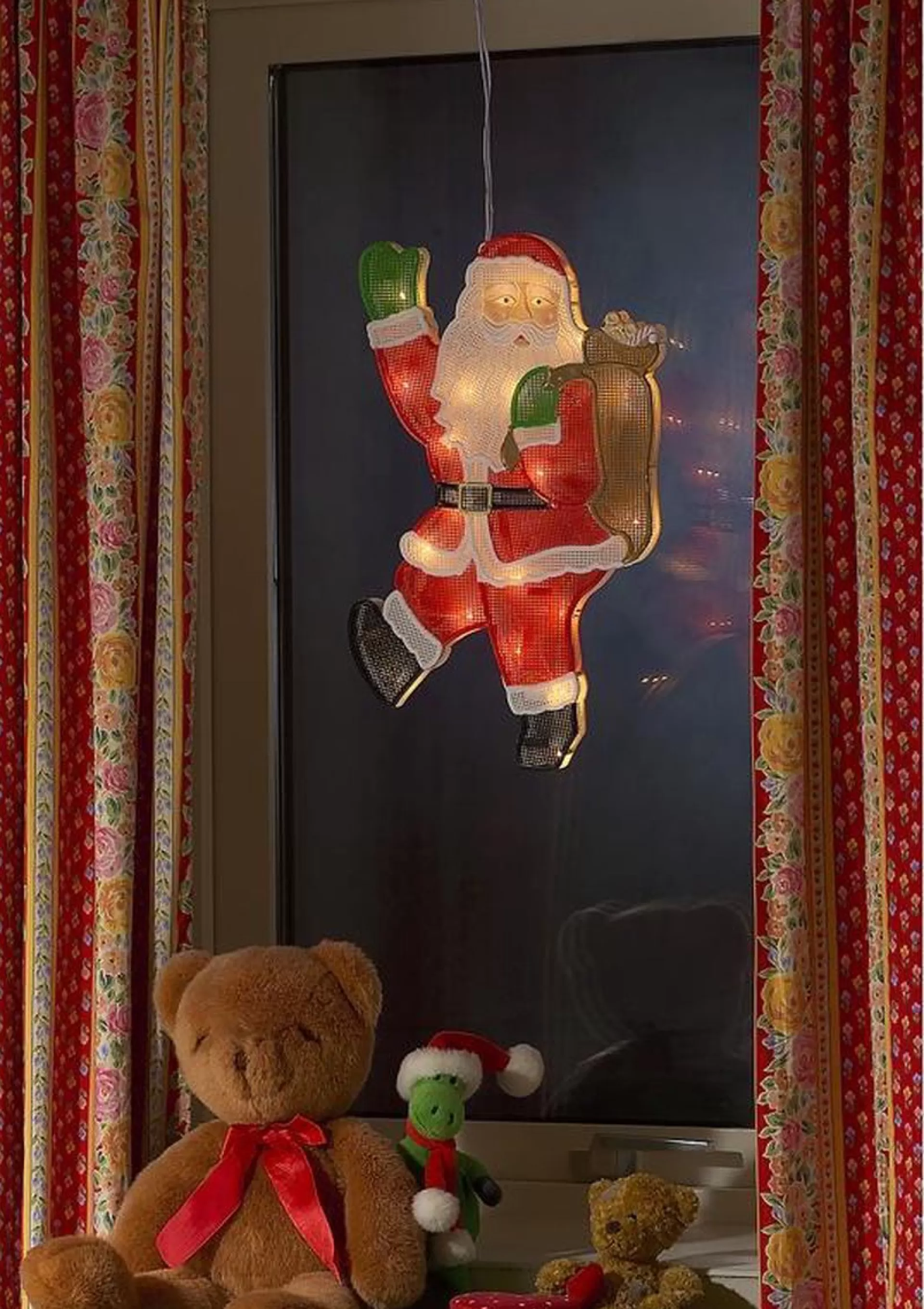 Konst Smide Kerstfiguur Voor Binnen - Kerstman - 20 Leds - 45 Cm Hoog Hot