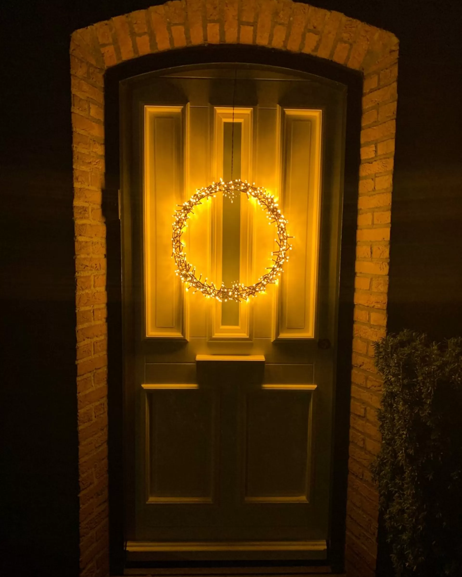 Generic Kerstkrans - 300 Led - O39 Cm - Warmwit - M - Kersthanger - Lichtkrans - Kerstdecoratie - Kerstversiering - Kerst Flash Sale