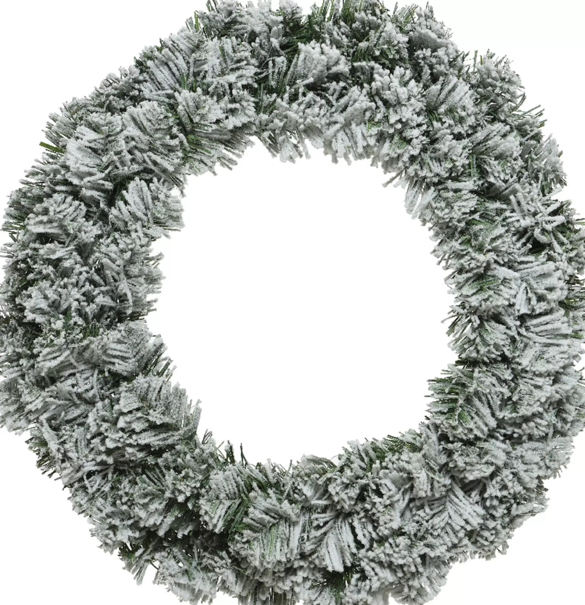 Everlands Kerstkrans / Deurkrans 50Cm Met Sneeuweffect --Kerstdecoratie Discount