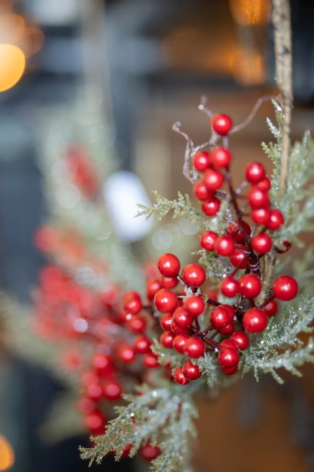Merkloos Kerstkransen>Kerstkrans - Rode Bessen - Kerstversiering - Kerstmis - Deurkrans - Decoratie