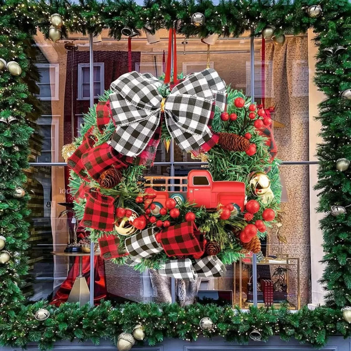 Selwo Kerstkransen>Kerstkrans Met Dennenappels, 28 Cm, Kerstkrans, Creatieve Kerstkrans, Kerstdecoratie Voor Deur, Huisdeur, Open Haard, Mu