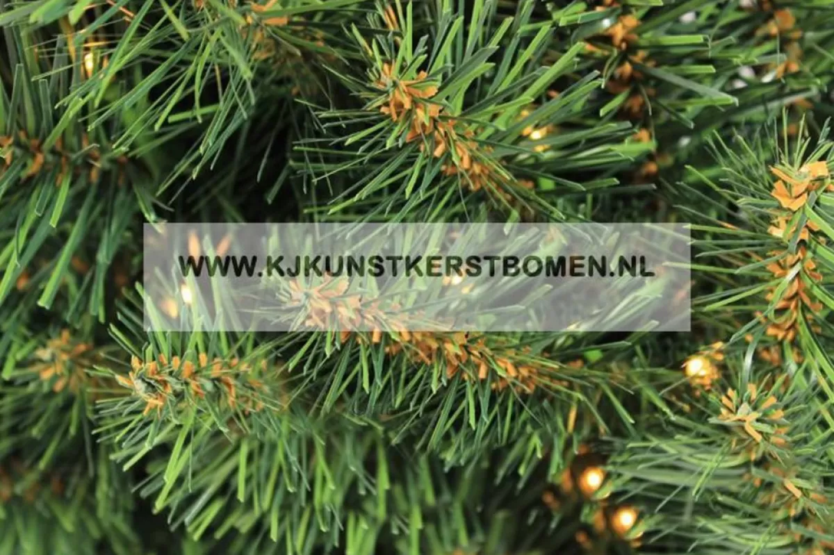 KJ Kunstkerstbomen Kerstkransen>Kerstkrans Met Warme Led Verlichting - Op Batterijen – O 90 Cm