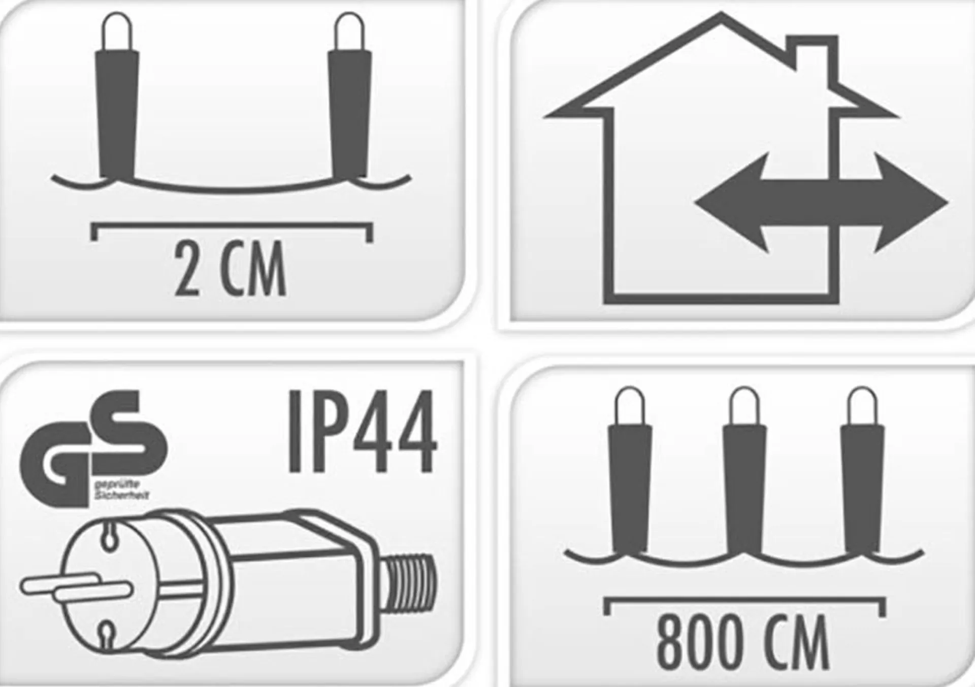 Merkloos Kerstverlichting Clusterverlichting 400Led – 8 Meter – Warm Wit - Voor Binnen En Buiten New