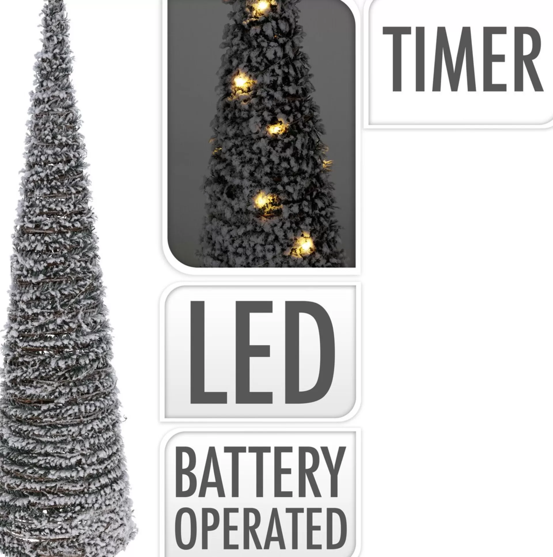 Merkloos Kerstverlichting Kegel - Led - Kerstboom - Lamp - 80 Cm - Groen Sale