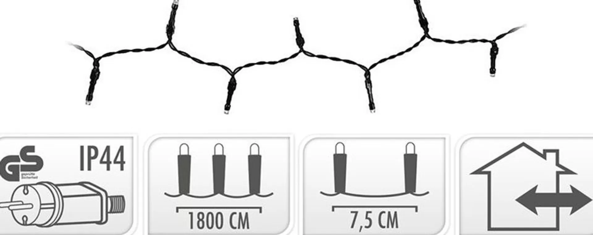 Merkloos Kerstverlichting Lichtsnoeren 240 Gekleurde Led Lampjes Buiten - 18 Meter - Kerstlampjes/Kerstlichtjes - Binnen/Buiten Shop