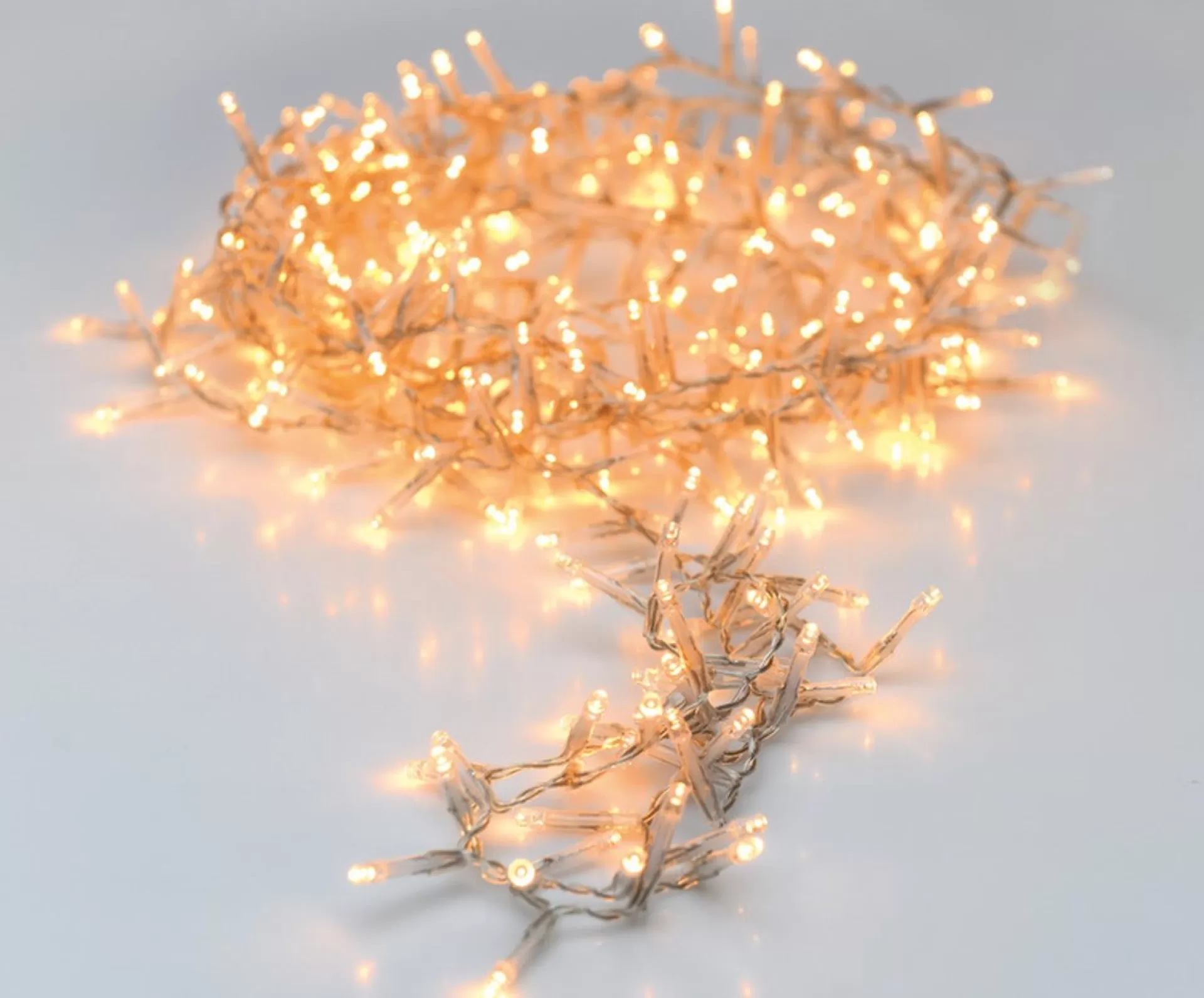 Merkloos Kerstverlichting Transparant Snoer Met 180 Warm Witte Lampjes - 13,5 Meter - Kerstlampjes/Kerstlichtjes - Binnen/Buiten Clearance