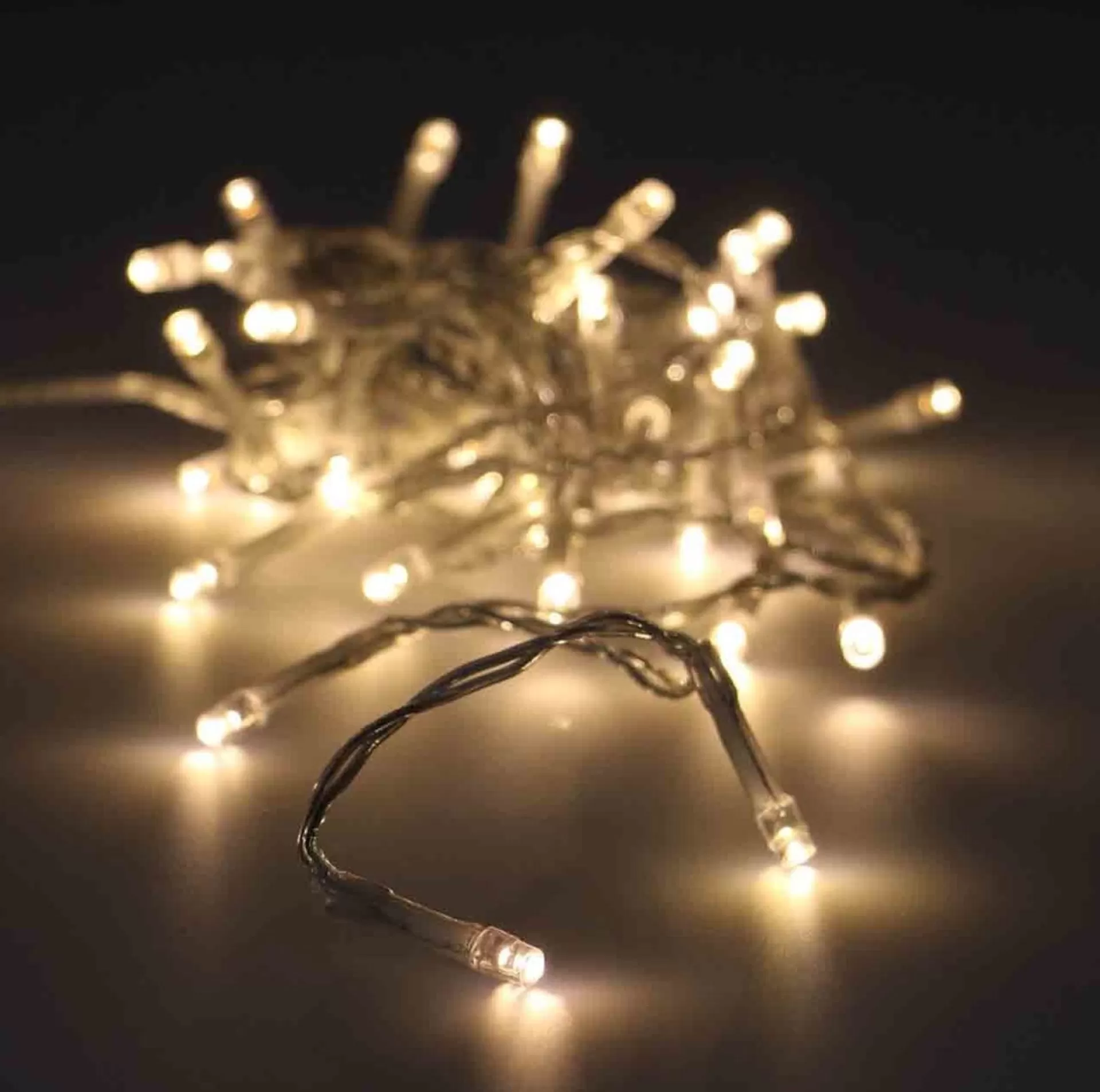 Merkloos Kerstverlichting Transparant Snoer Met 180 Warm Witte Lampjes - 13,5 Meter - Kerstlampjes/Kerstlichtjes - Binnen/Buiten Clearance