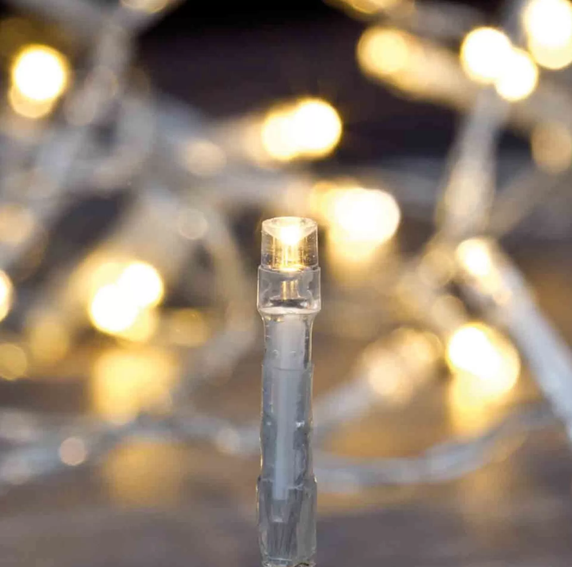 Merkloos Kerstverlichting Transparant Snoer Met 320 Warm Witte Lampjes - 24 Meter - Kerstlampjes/Kerstlichtjes - Binnen/Buiten Flash Sale