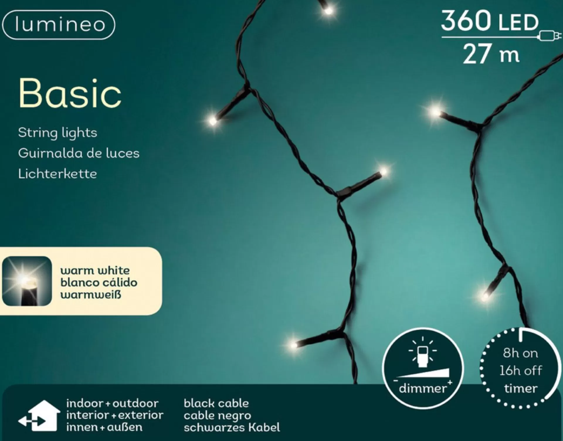 Lumineo Kerstverlichting Warm Wit Buiten 360 Lampjes - Boomverlichting Online