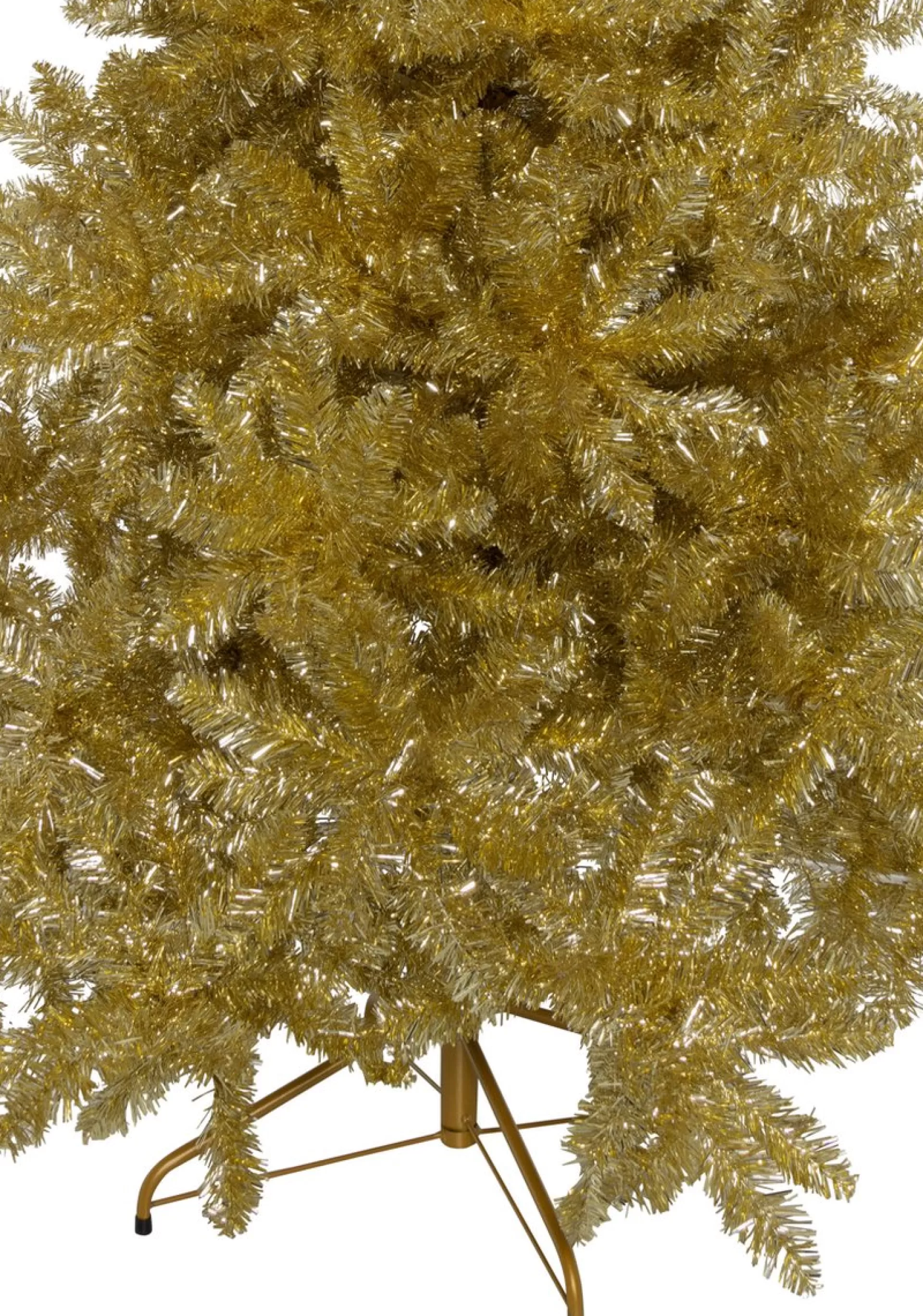 KJ Kunstkerstbomen Gouden Kunstkerstboom De Luxe - 180 Cm - Goud - 1050 Pvc Takken Outlet