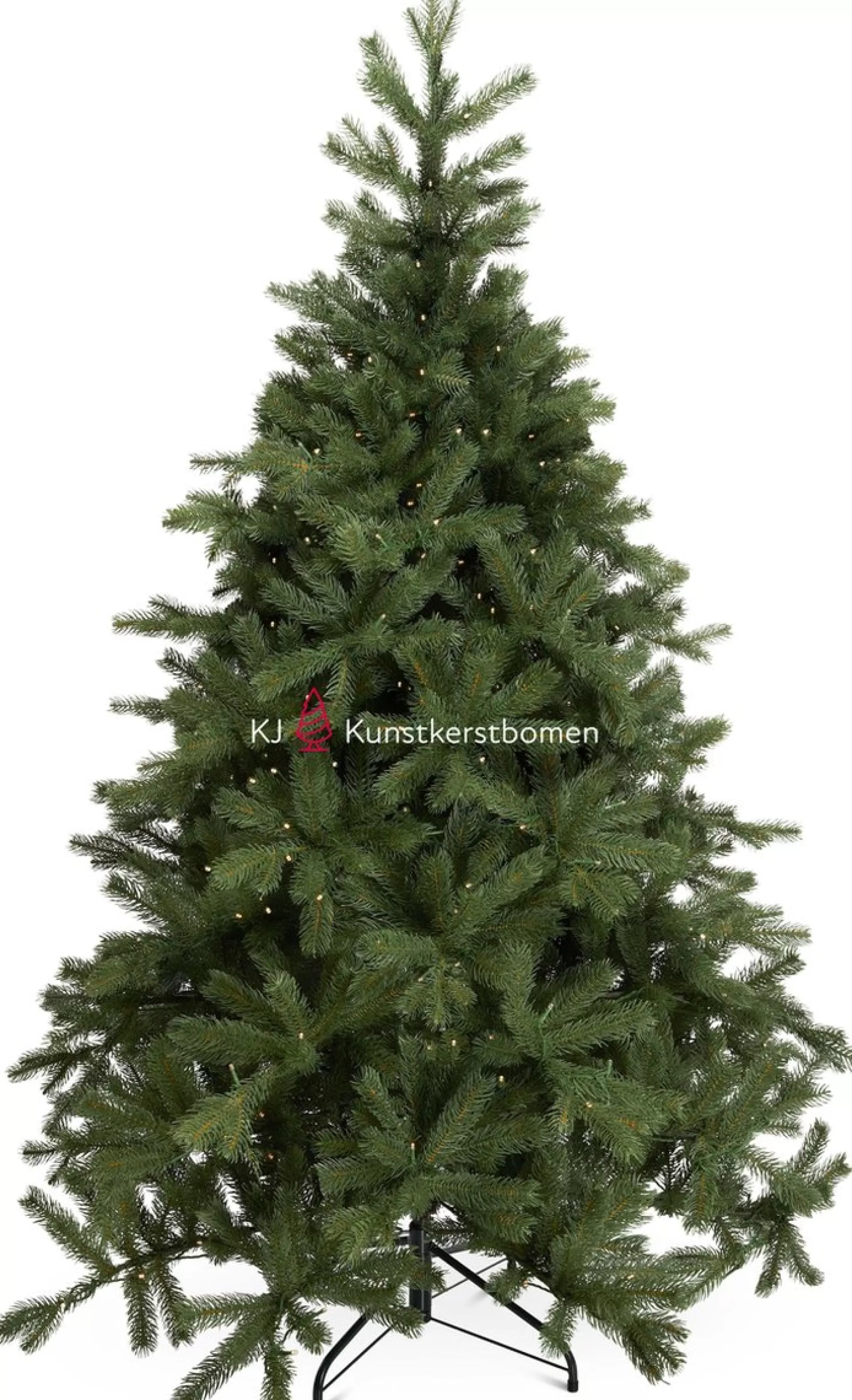 KJ Kunstkerstbomen Kjkunstkerstbomen Malmo Kunstkerstboom De Luxe 180Cm Met Inclusief Led Verlichting 300 Led-Lampjes-1215 Pe Takken 180 Cm New
