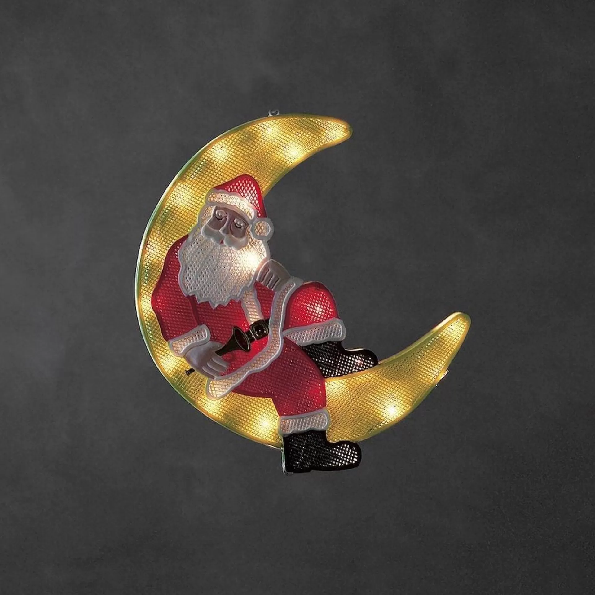 Konst Smide Led Raamdecoratie Kerstman Verlichte Kerstfiguren - 40 Cm - Maan - 20 Leds Best Sale