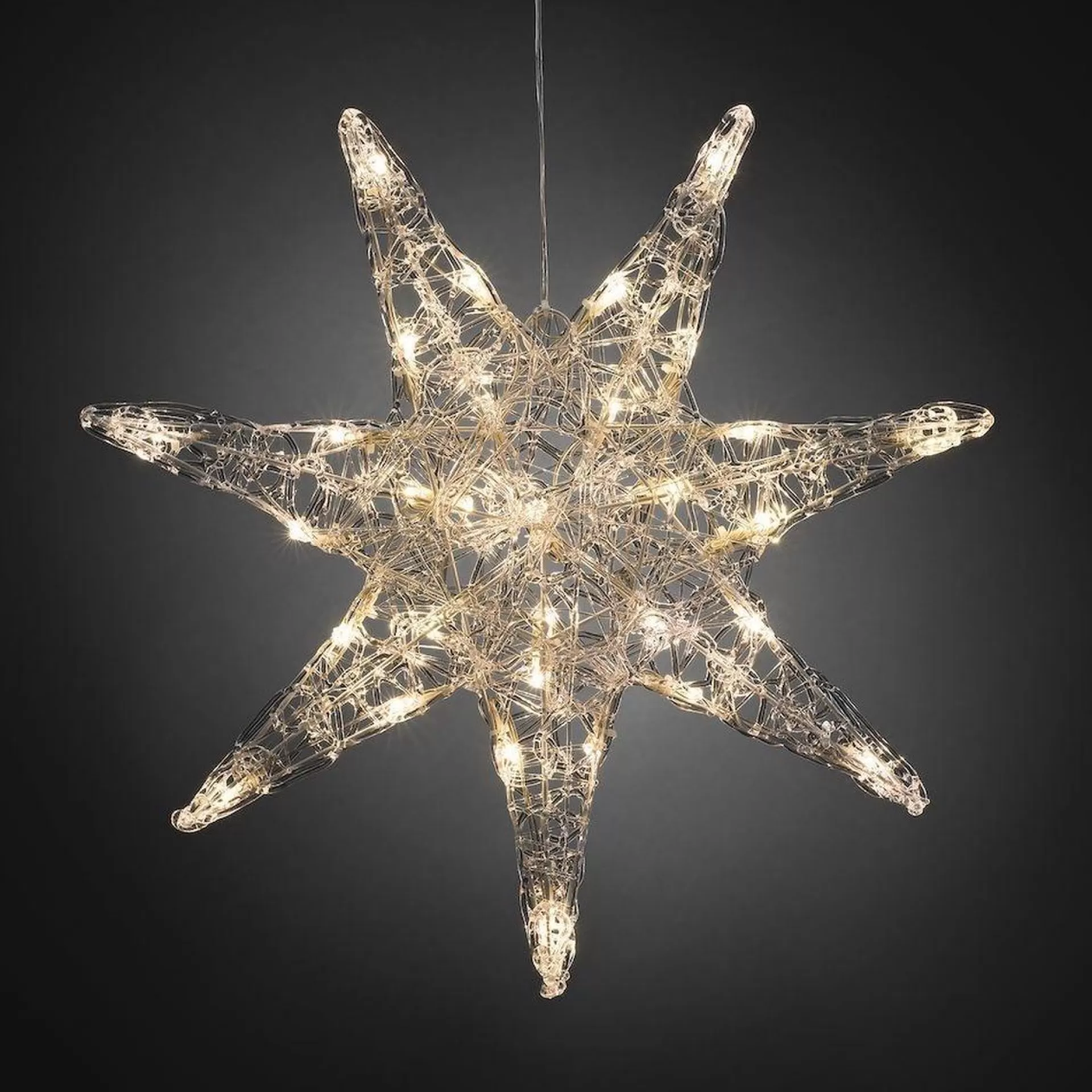 Konst Smide Konstsmide 6110 - Verlicht Kerstfiguur - 32 Lamps Led Acryl Ster 1D - 45Cm - 24V - Voor Binnen - Warmwit Flash Sale
