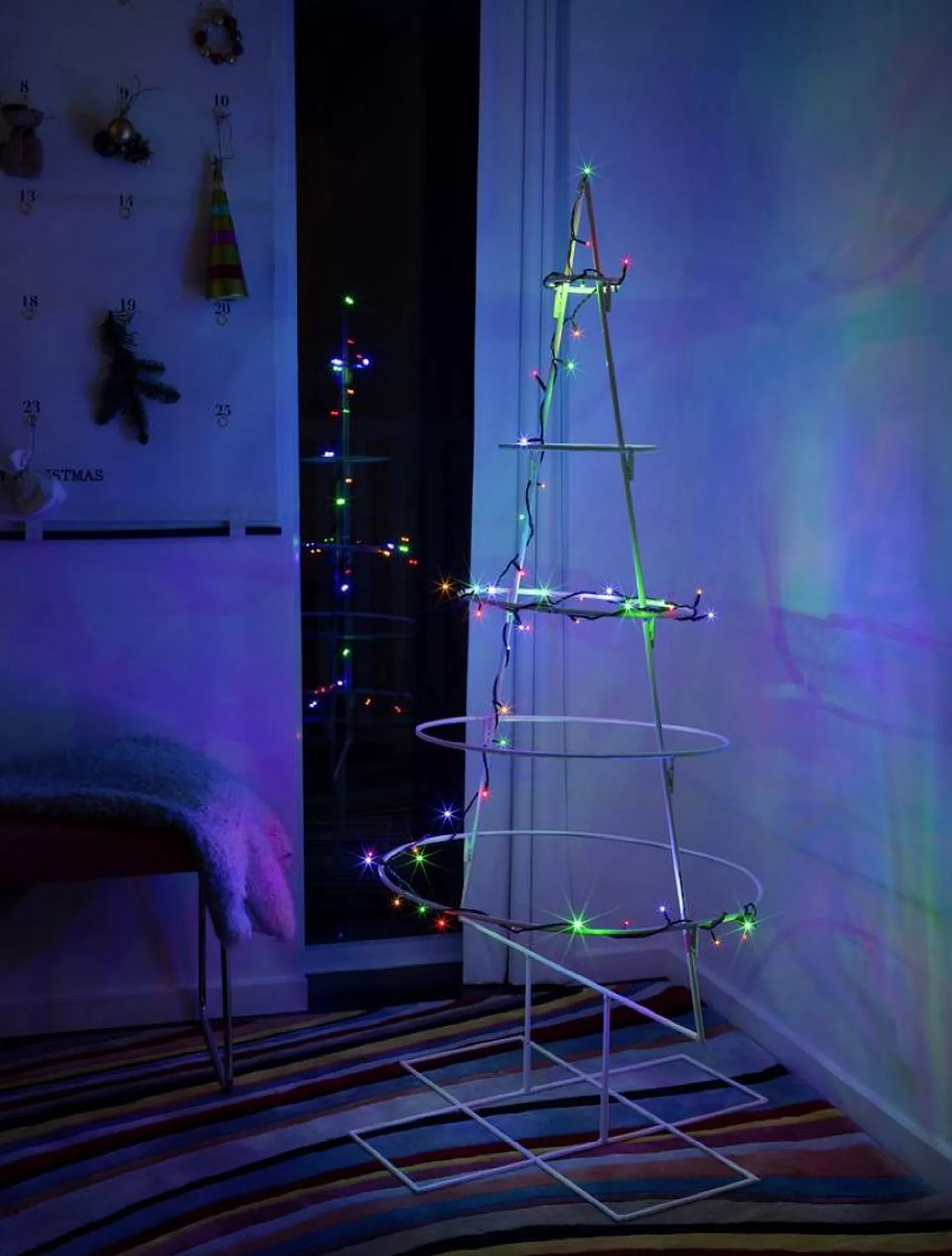 Konst Smide Kerstlichtsnoeren>Konstsmide 6353-520 Micro-Lichtketting Binnen Werkt Op Het Lichtnet Aantal Lampen 50 Led Rgb Verlichte Lengte: 3.43 M Dimbaar
