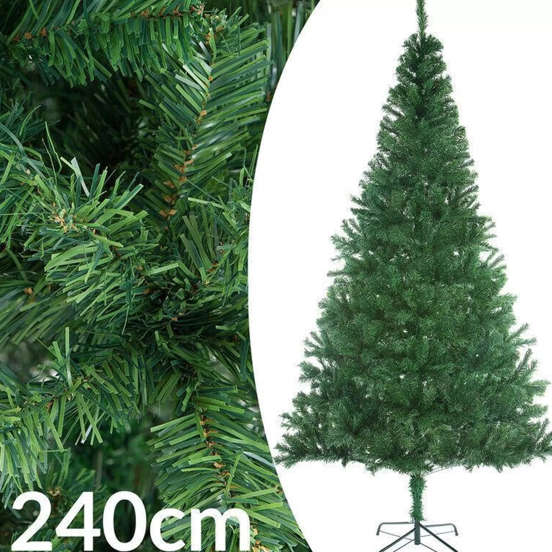 Casaria Kunst Kerstboom, 240 Cm, Standaard Flash Sale