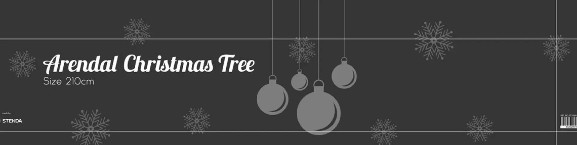 Stenda Kunstkerstboom 210 Cm - Arendal Christmas Tree - 900 Takken - 2 Kleurig - Pvc New