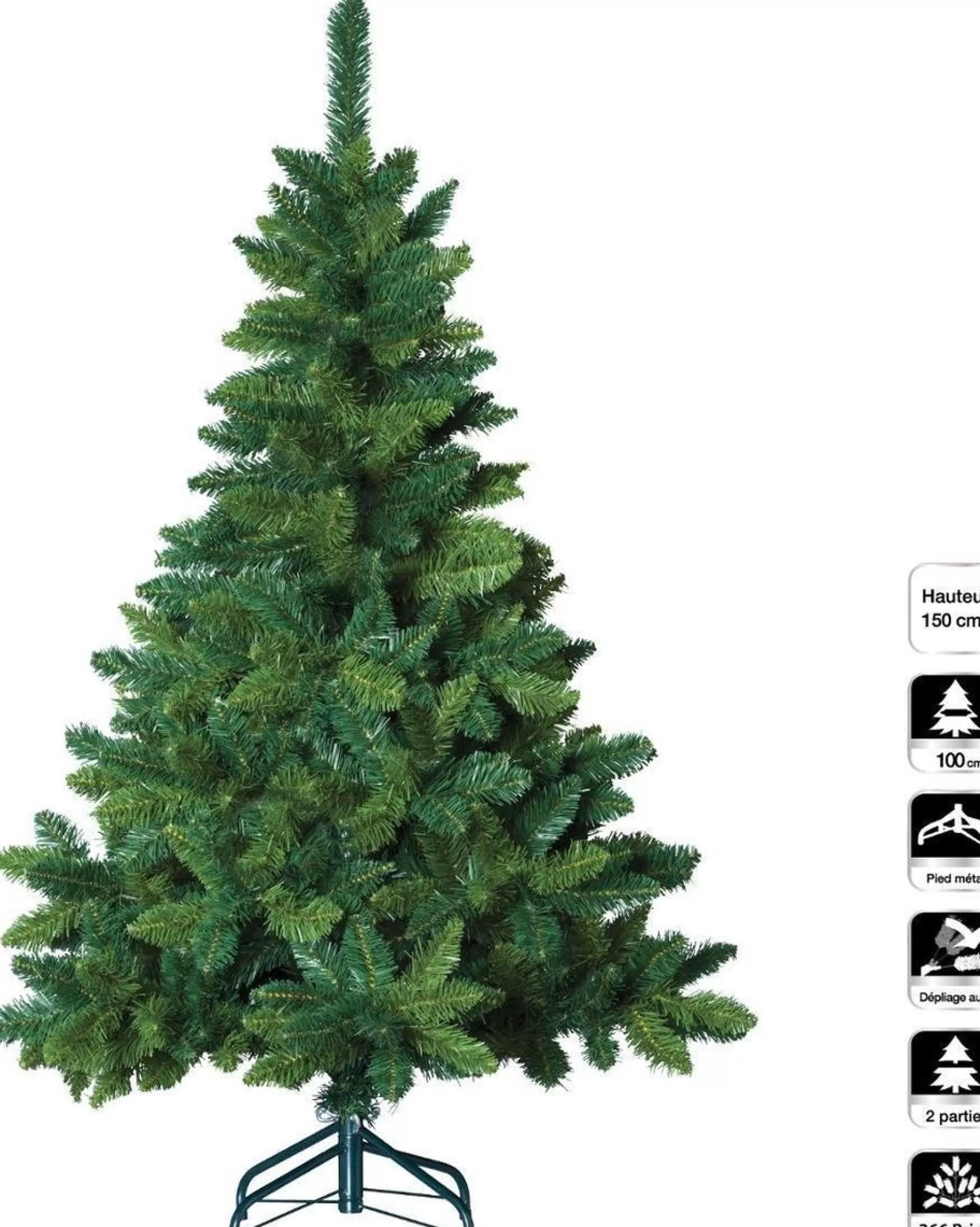 Merkloos Kunstkerstboom - Groen - 150 Cm - Kerstboom Discount