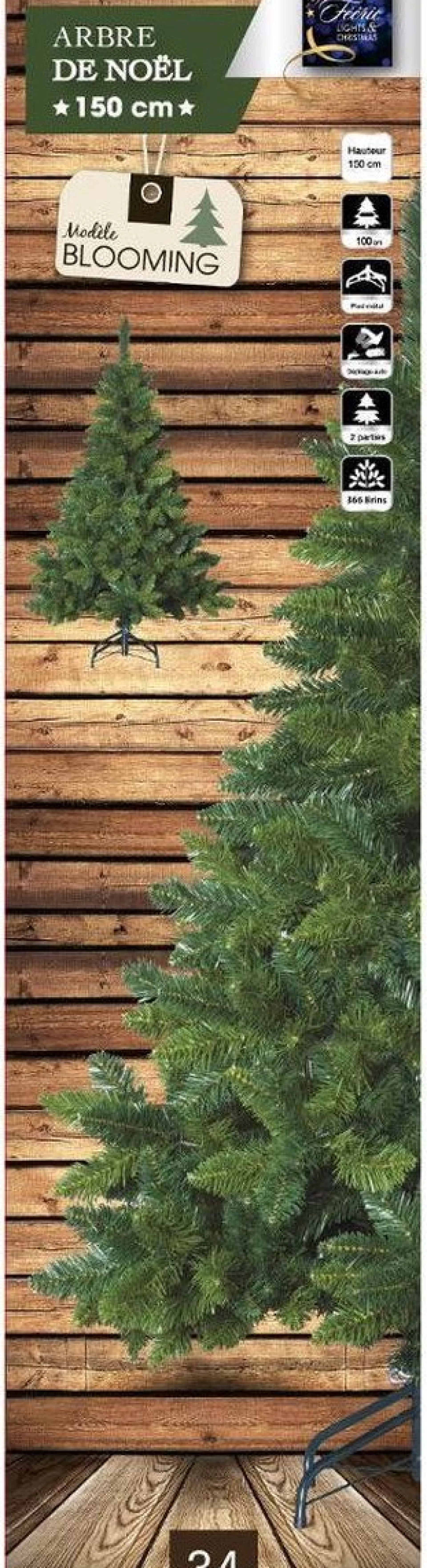 Merkloos Kunstkerstboom - Groen - 150 Cm - Kerstboom Discount