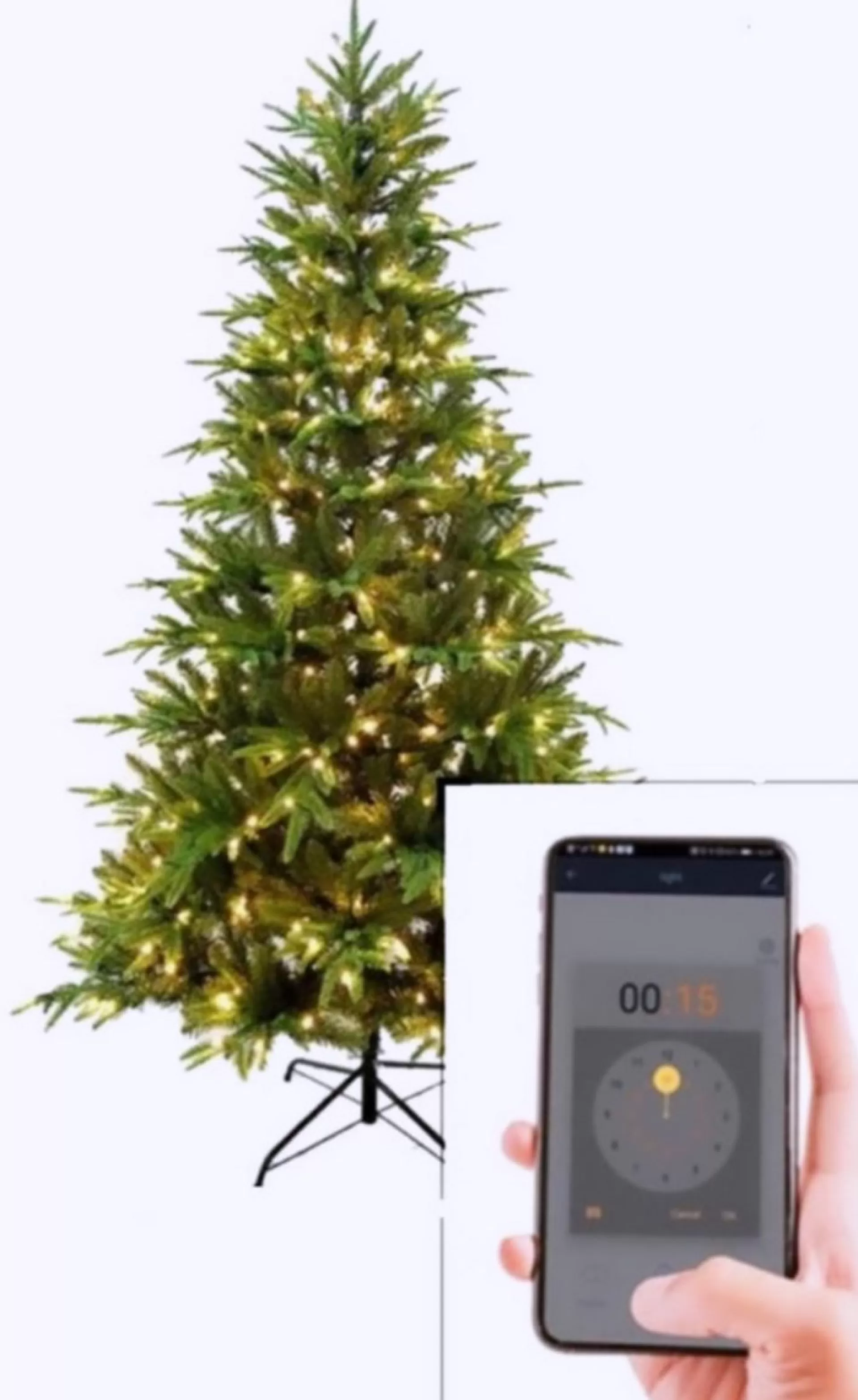 Slim tech Kunstkerstboom Met App Bediening / 210 Cm Met Led-Verlichting Cheap