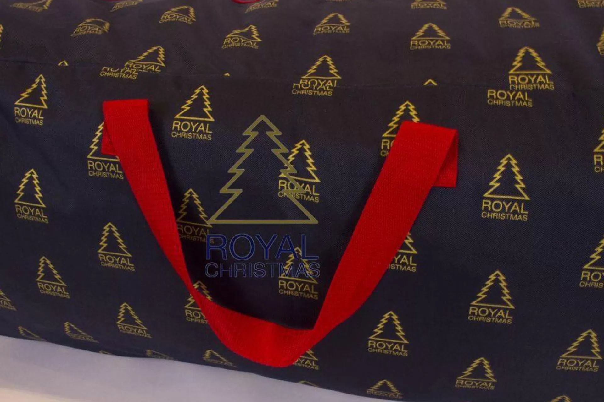 Royal Christmas Kunstkerstboom Opbergtas Deluxe - Kleur Blauw - © - Lengte 120 Cm X Breedte 43 Cm - Met Handige Ritssluiting En Handvaten Best
