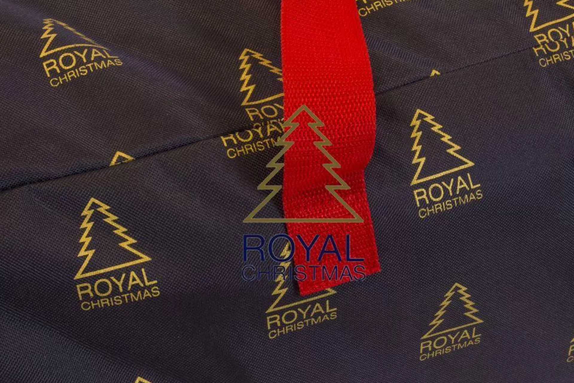 Royal Christmas Kunstkerstboom Opbergtas Deluxe - Kleur Blauw - © - Lengte 120 Cm X Breedte 43 Cm - Met Handige Ritssluiting En Handvaten Best