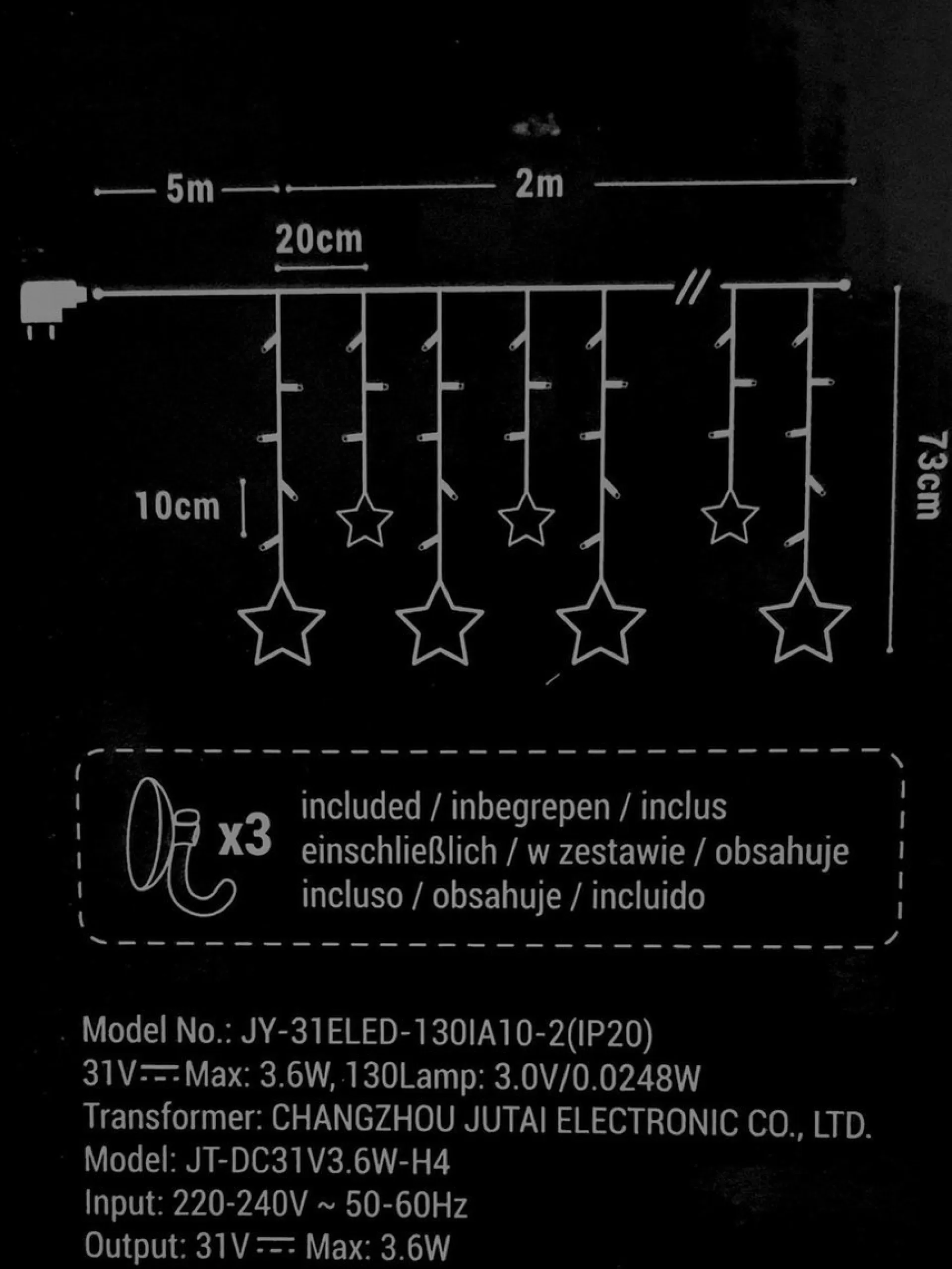 Merkloos Led Sterrengordijn - Kerstverlichting Raam - Lichtgordijn Kerst - Sterverlichting - Kerstverlichting Binnen - Kerstdecoratie - Sfeerverlichting - Licht Sterren - Warm Wit - Met Timer Shop