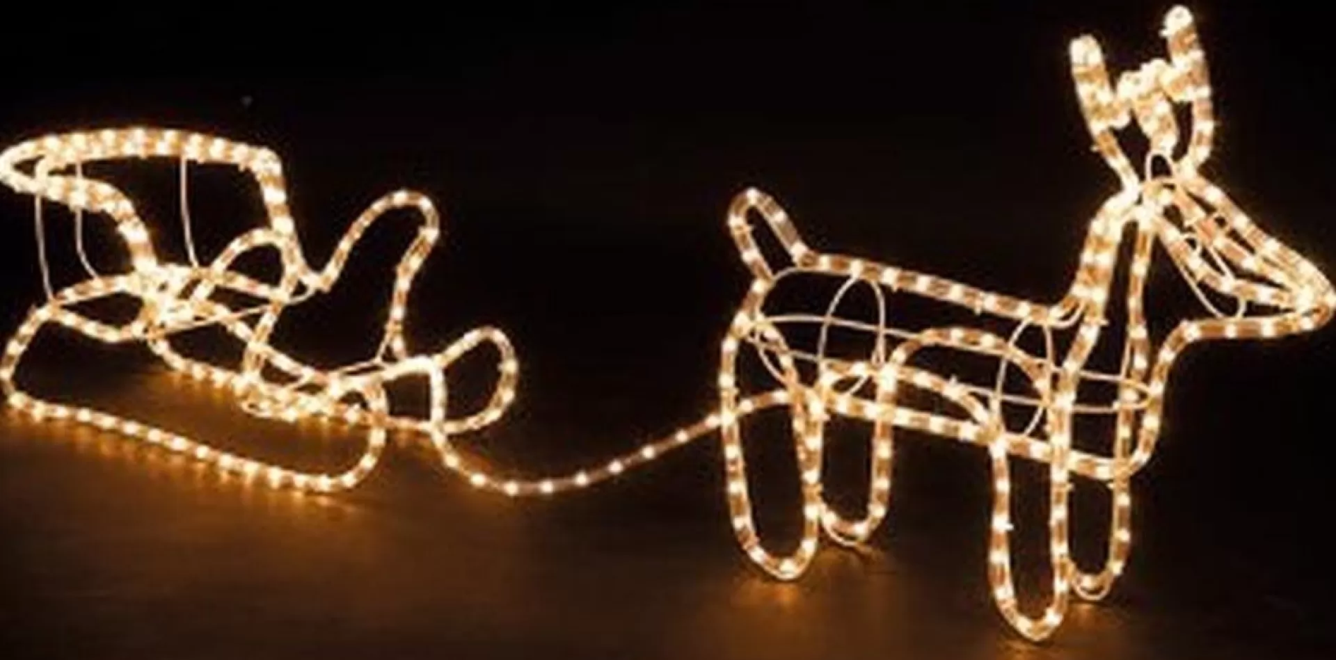 Kerstspullen.com Ledmaxx Lichtslang Led-Rendier Met Slee - 140 X 23 X 65 Cm - Voor Binnen En Buiten New