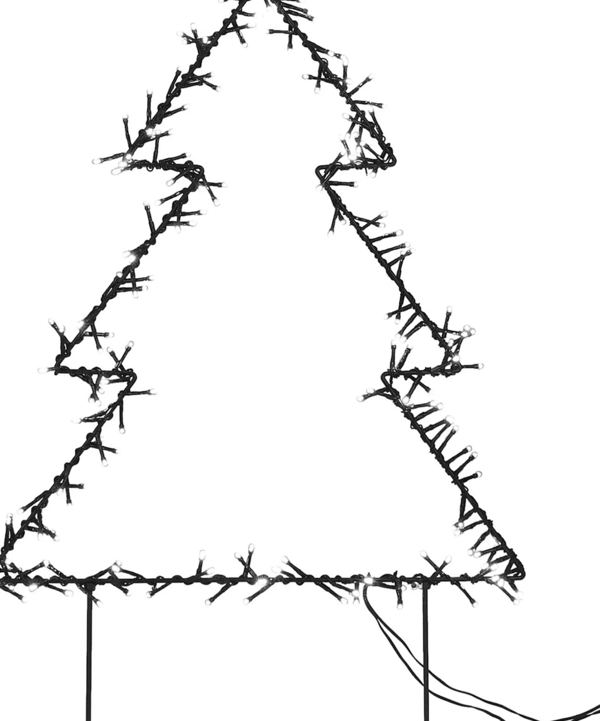 Luca lighting Garden D'Light Kerstboom Tuinsteker Met Klassiek Witte Led Verlichting - L53 X H75 Cm - Zwart Best