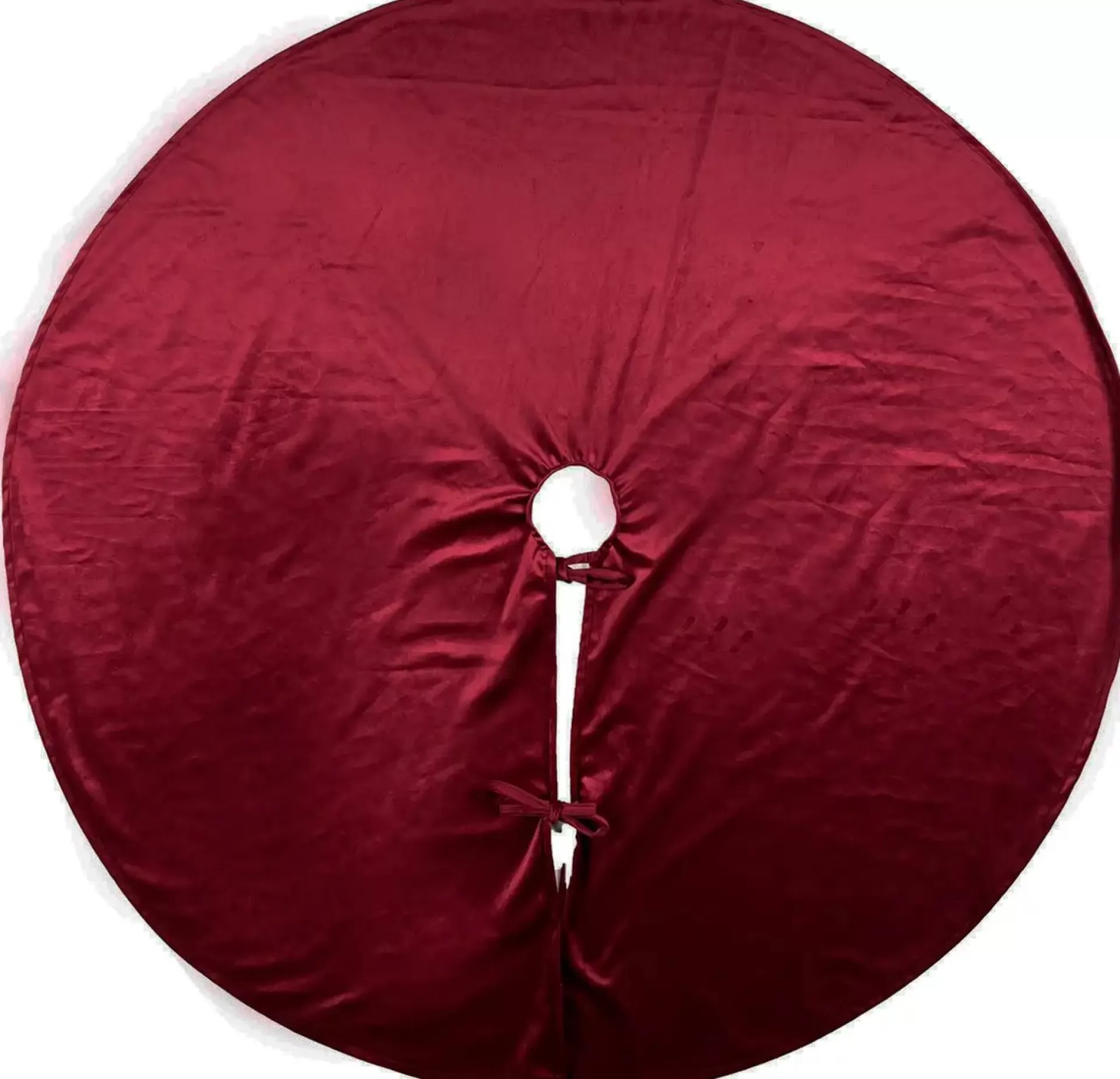 Merkloos Lumi - Kerstboomrok Velvet - 120 Cm - Rood Clearance