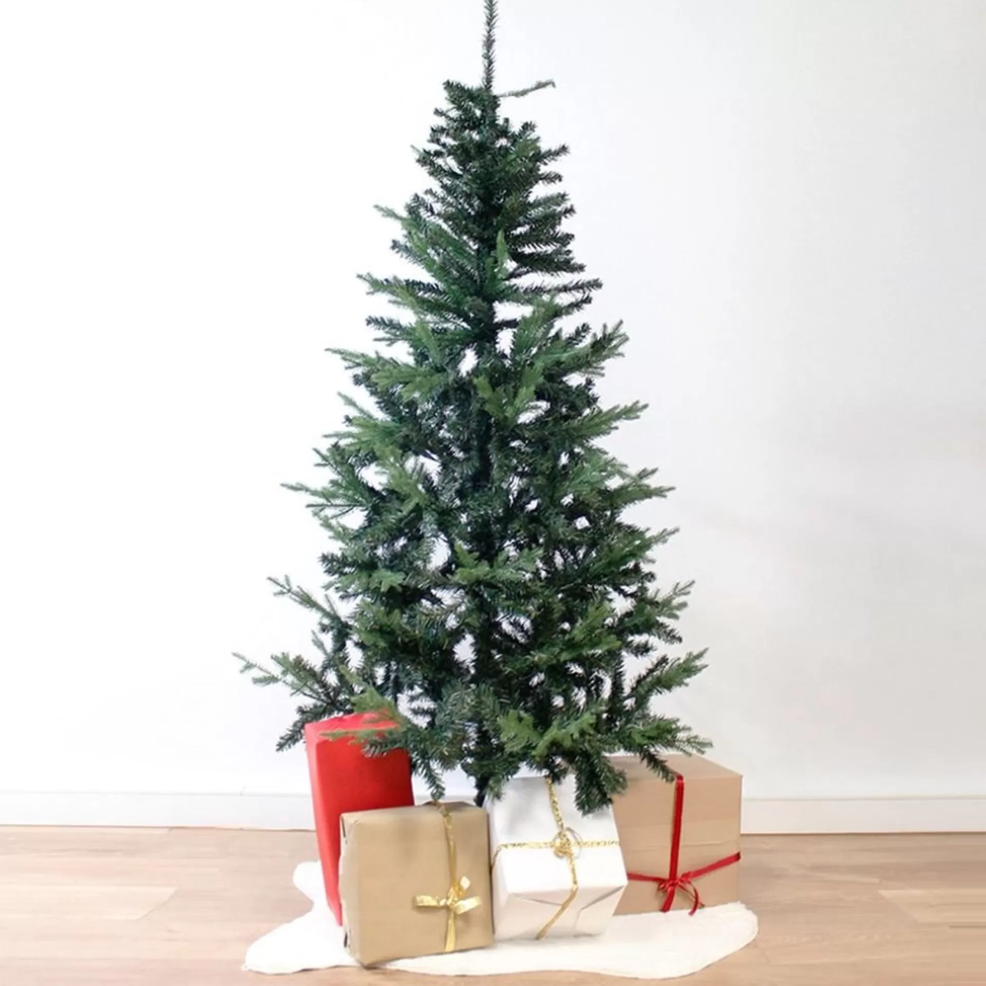 Silumen Luxe Groene Kunstboom 180Cm Pe / Pvc Met 659 Koppen, Metalen Voet - Plastic - Groen - Store