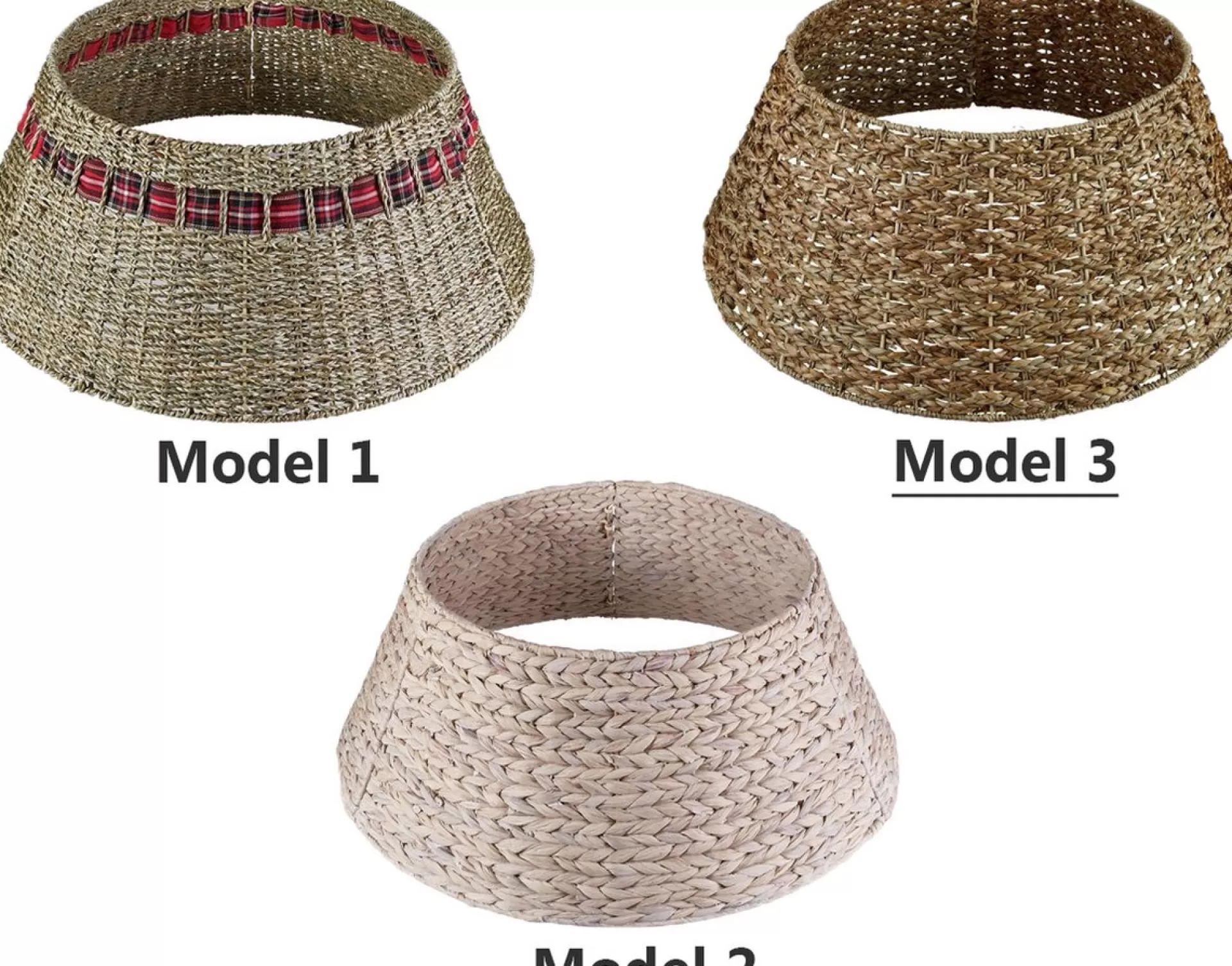 Meisterhome Kerstboomring Kraag Kerstboomrok - H23 X O60 Cm - Zeegras - Naturel Bruin 3 Elementen Flash Sale