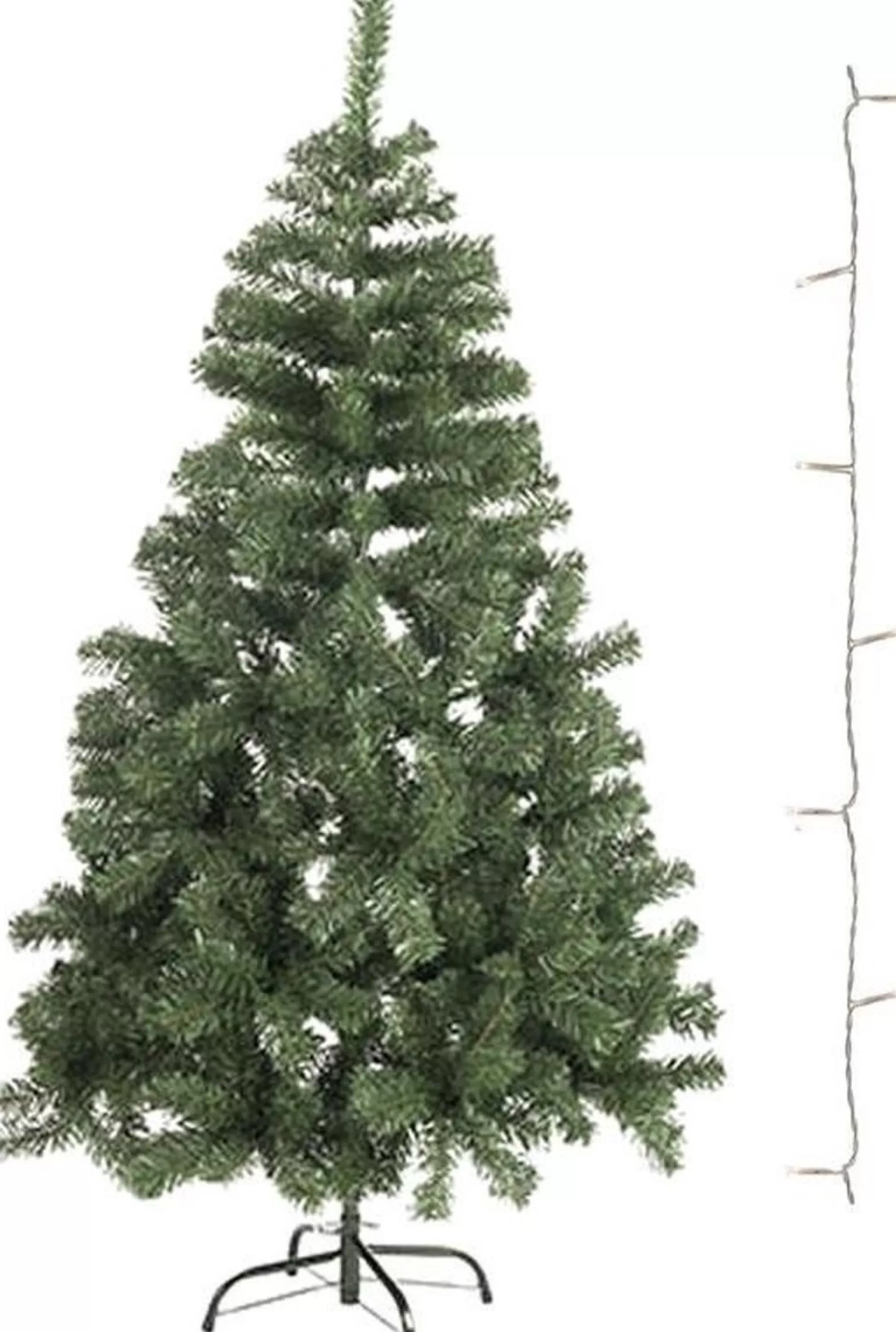 Merkloos Mini Kunst Kerstboom 60 Cm Met Helder Witte Verlichting - Kerstboompje Met Lampjes - Kinderkamer Kerstversiering Cheap