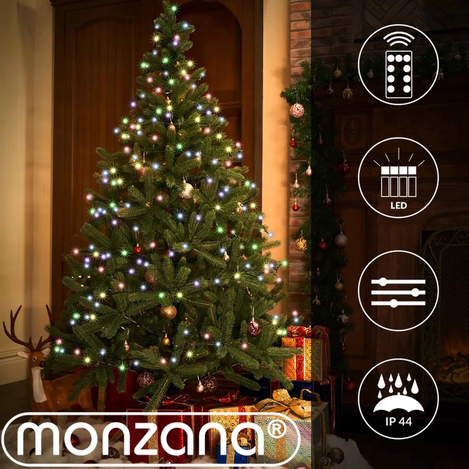 Monzana Lichtsnoer 200 Leds – Afstandsbediening Timer – Multicolor Clearance
