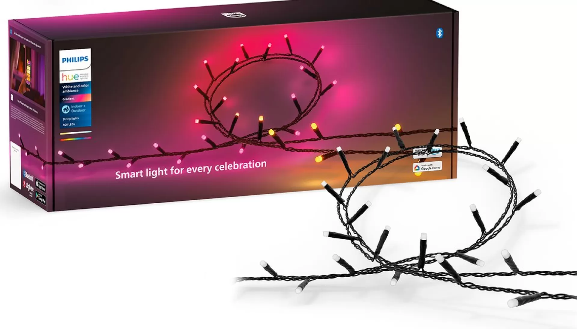 Philips Hue Festavia Lichtsnoer - 40 Meter - 500 Led's Outlet