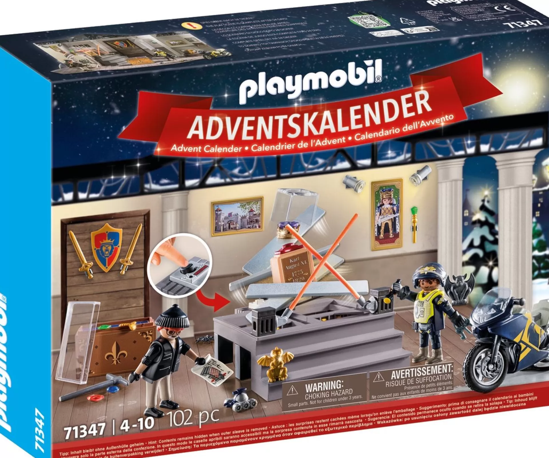 PLAYMOBIL Adventskalender 2023 Politie Museumdiefstal - 71347 Hot