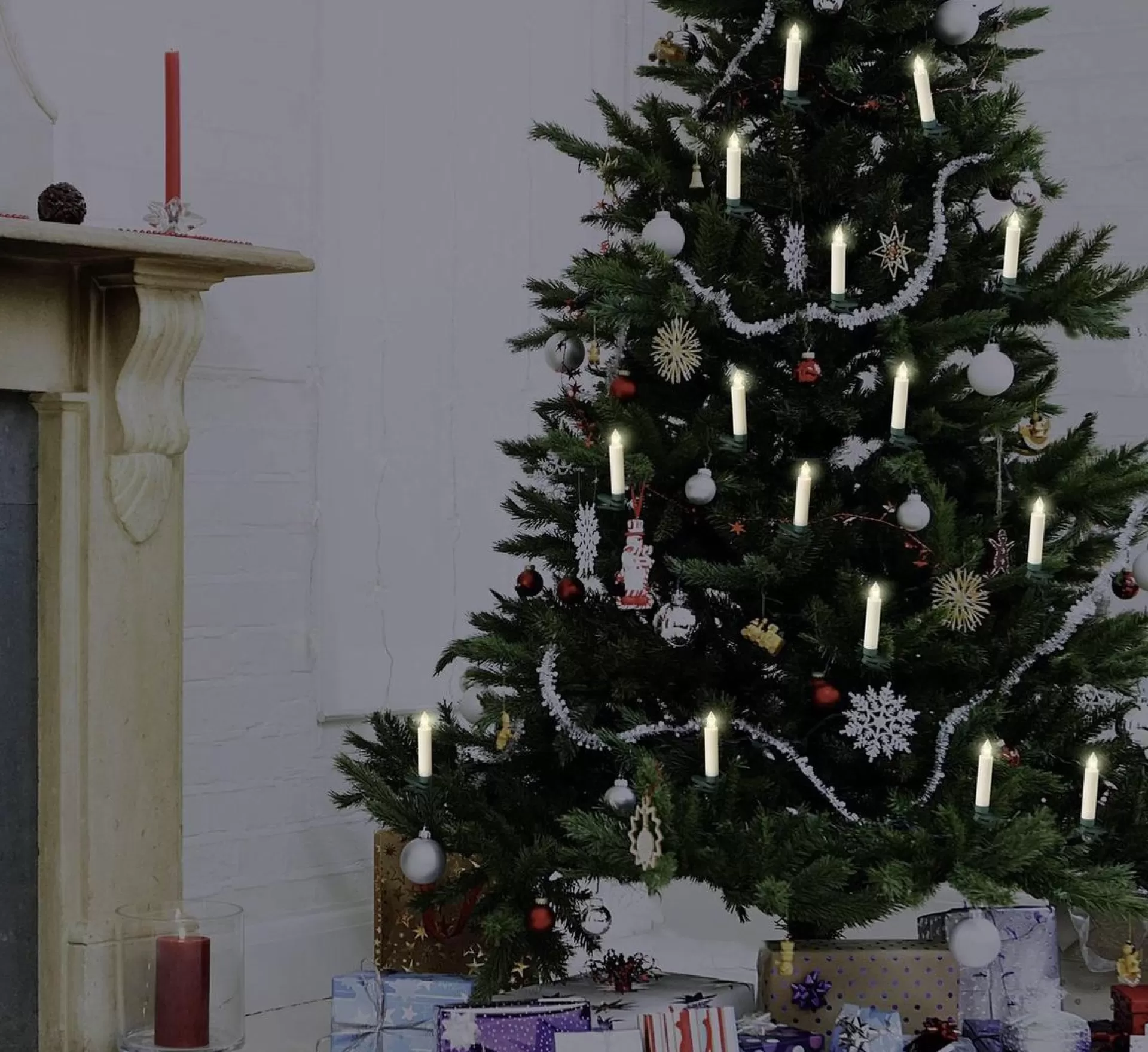 Polarlite Pl-8388735 Draadloze Kerstboomverlichting Kaarsen Binnen Werkt Op Batterijen Aantal Lampen 10 Led Warmwit Flash Sale