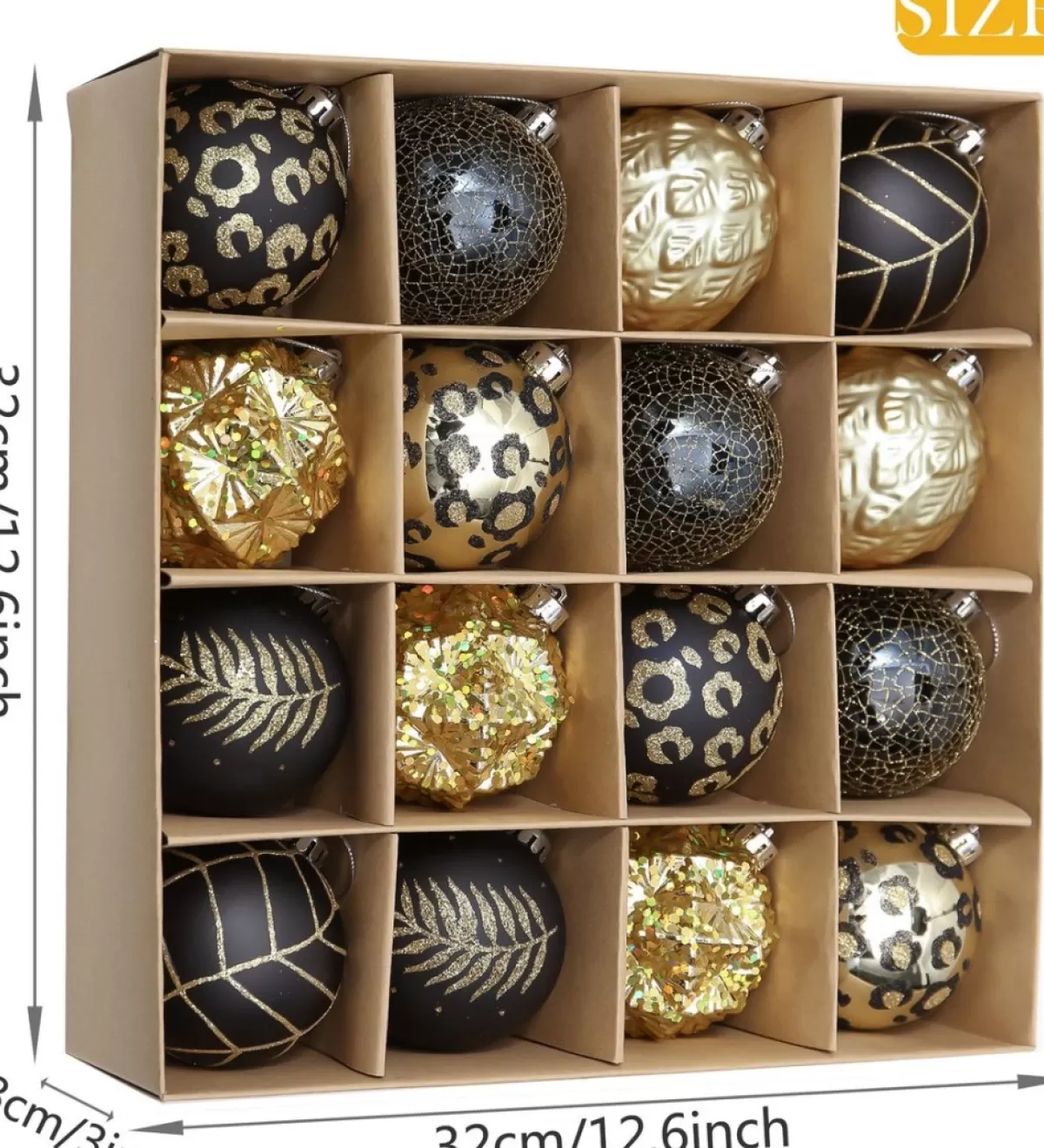 JMP Kerstboomversieringen>Prachtige Kerst® - Kerstballen - 16 Delige Set - Kerstversiering - Kerstboomdecoratie - Kerstornamenten