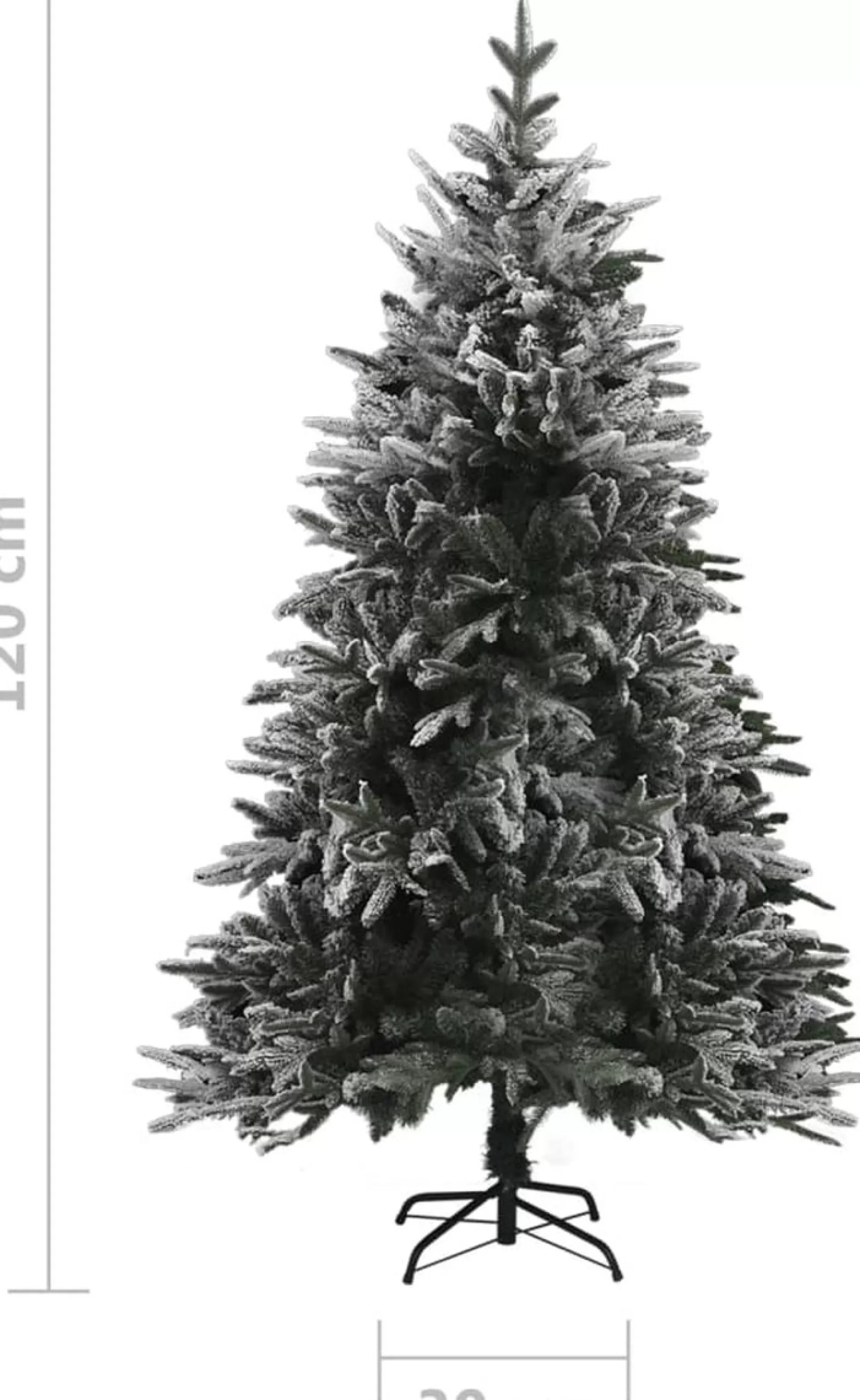 ForYou Prolenta Premium - Kunstkerstboom Met Led's En Sneeuw 120 Cm Pvc En Pe Fashion