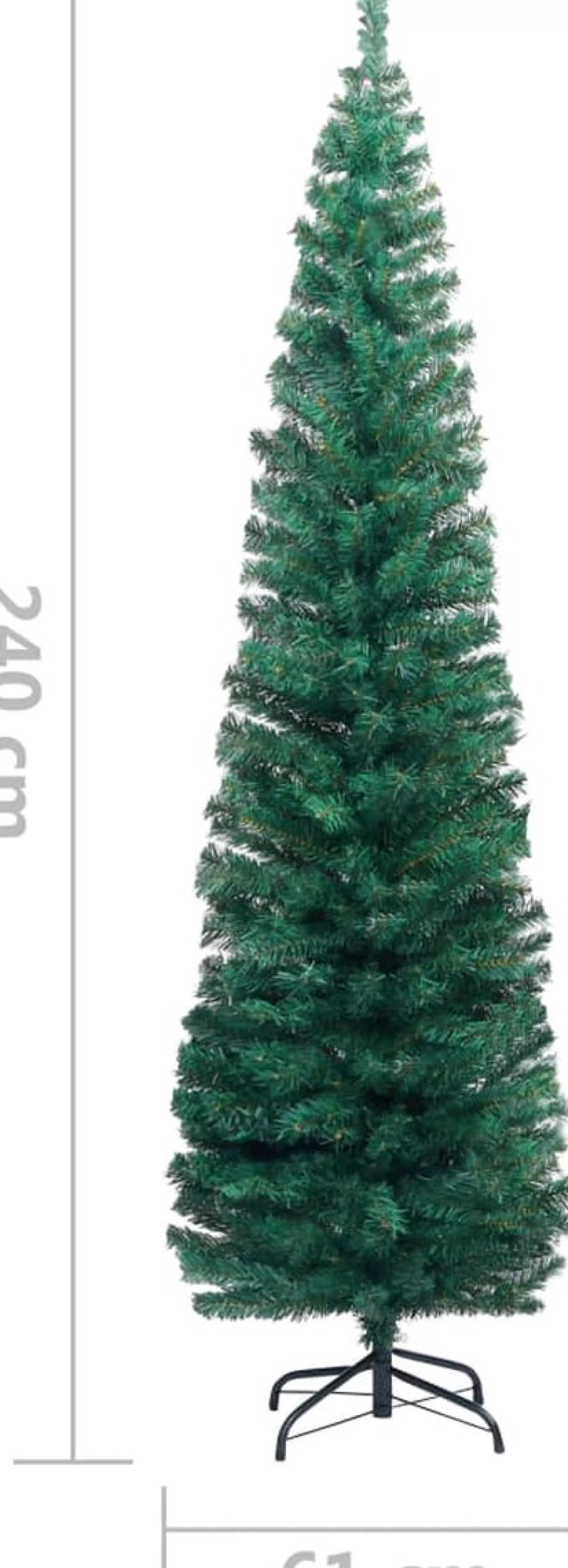 ForYou Prolenta Premium - Kunstkerstboom Met Standaard Smal 240 Cm Pvc Groen Shop