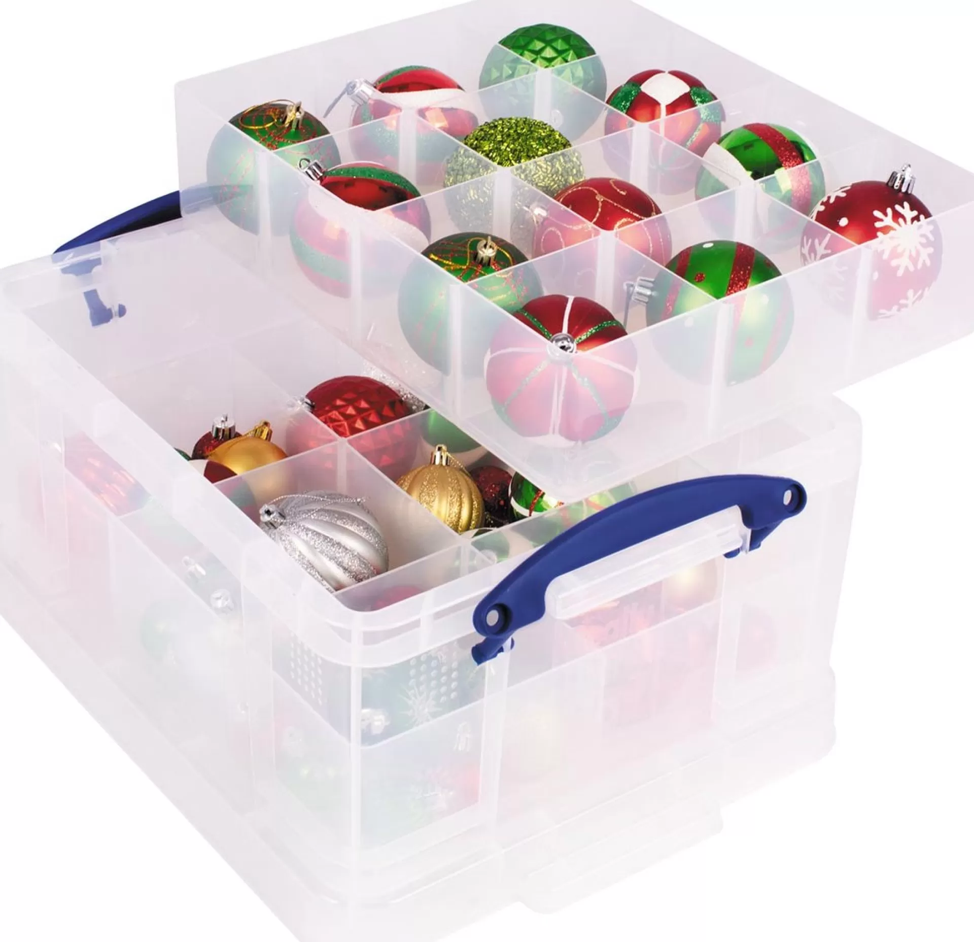Really Useful Box Opbergdoos 21 L, Met 2 Inzetbakjes, Transparant Cheap